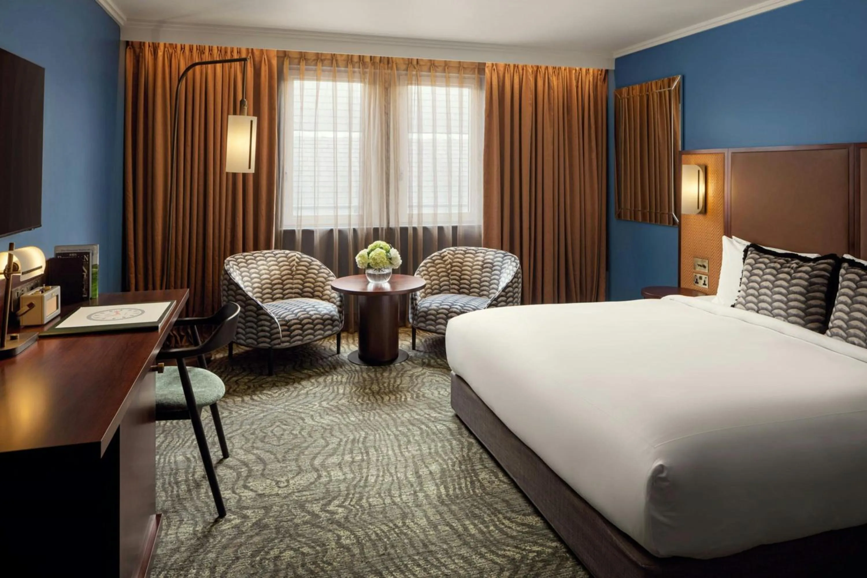 Photo of the whole room, Bed in St Pancras London, Autograph Collection