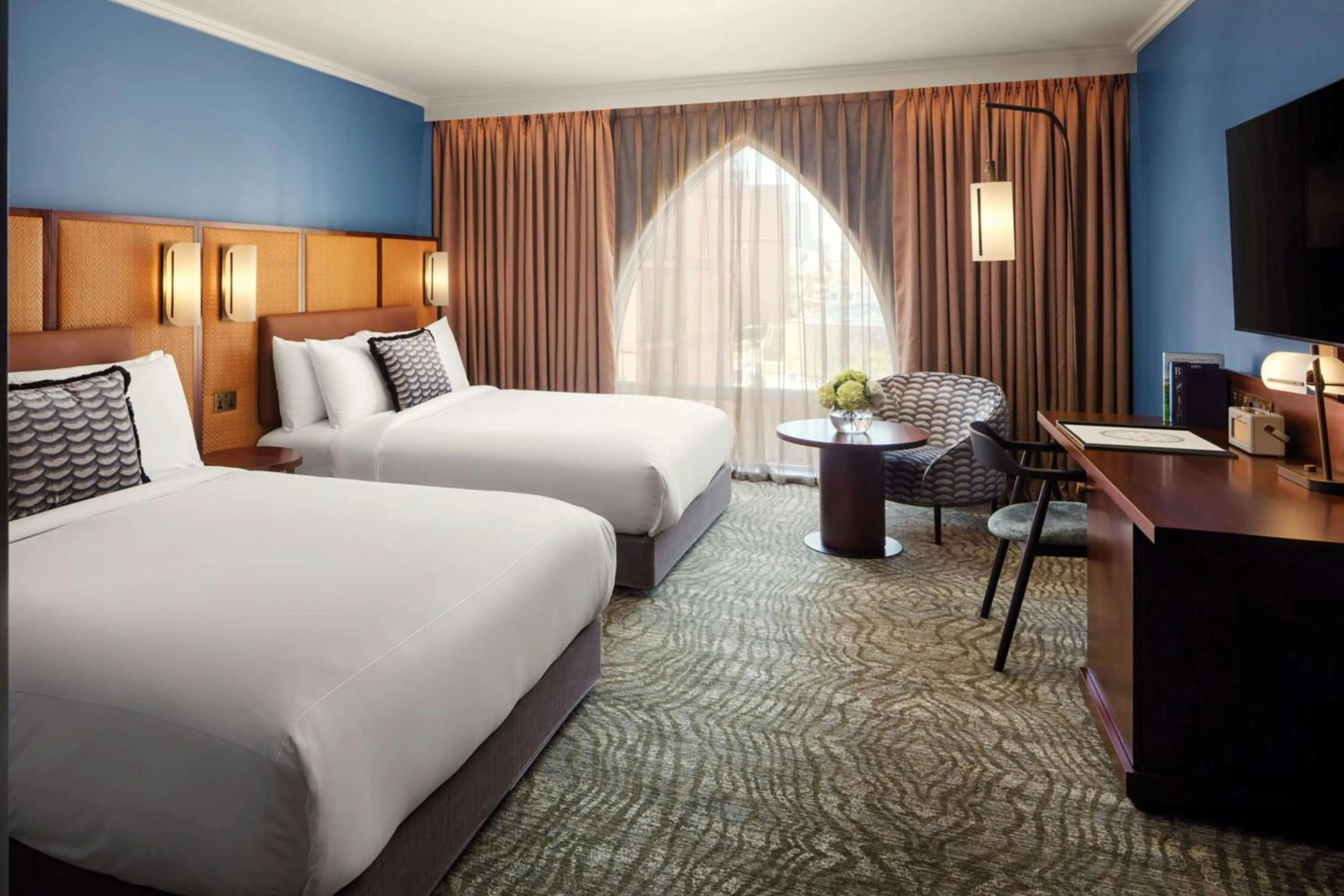 Photo of the whole room, Bed in St Pancras London, Autograph Collection