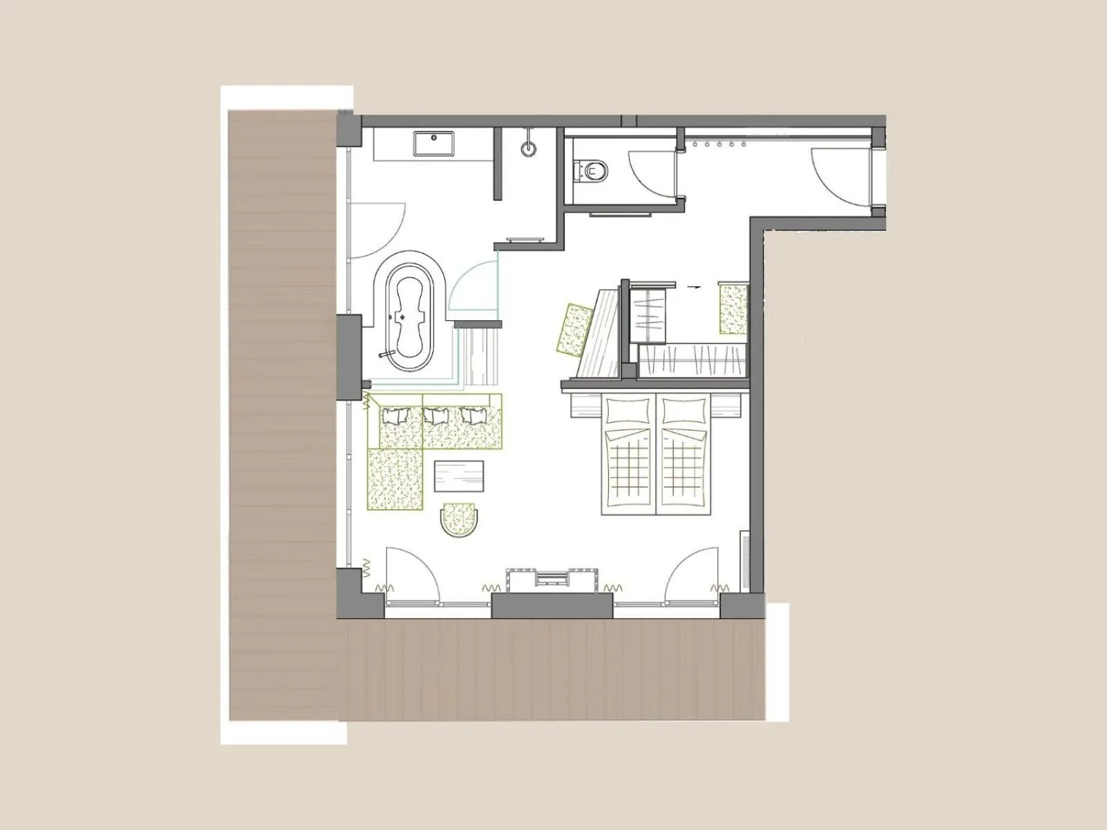 Floor plan in Natur- & Wellnesshotel Brunner Hof