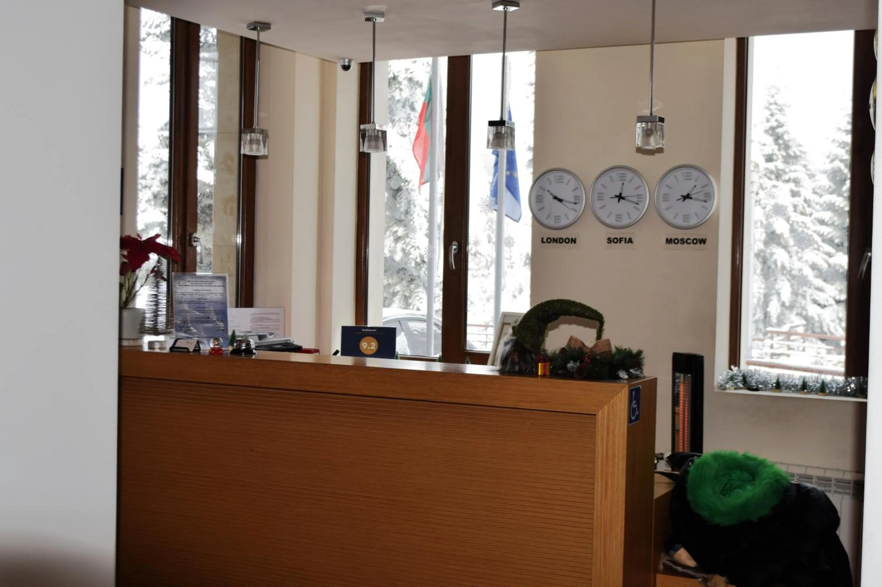 Lobby or reception in The Lodge Hotel