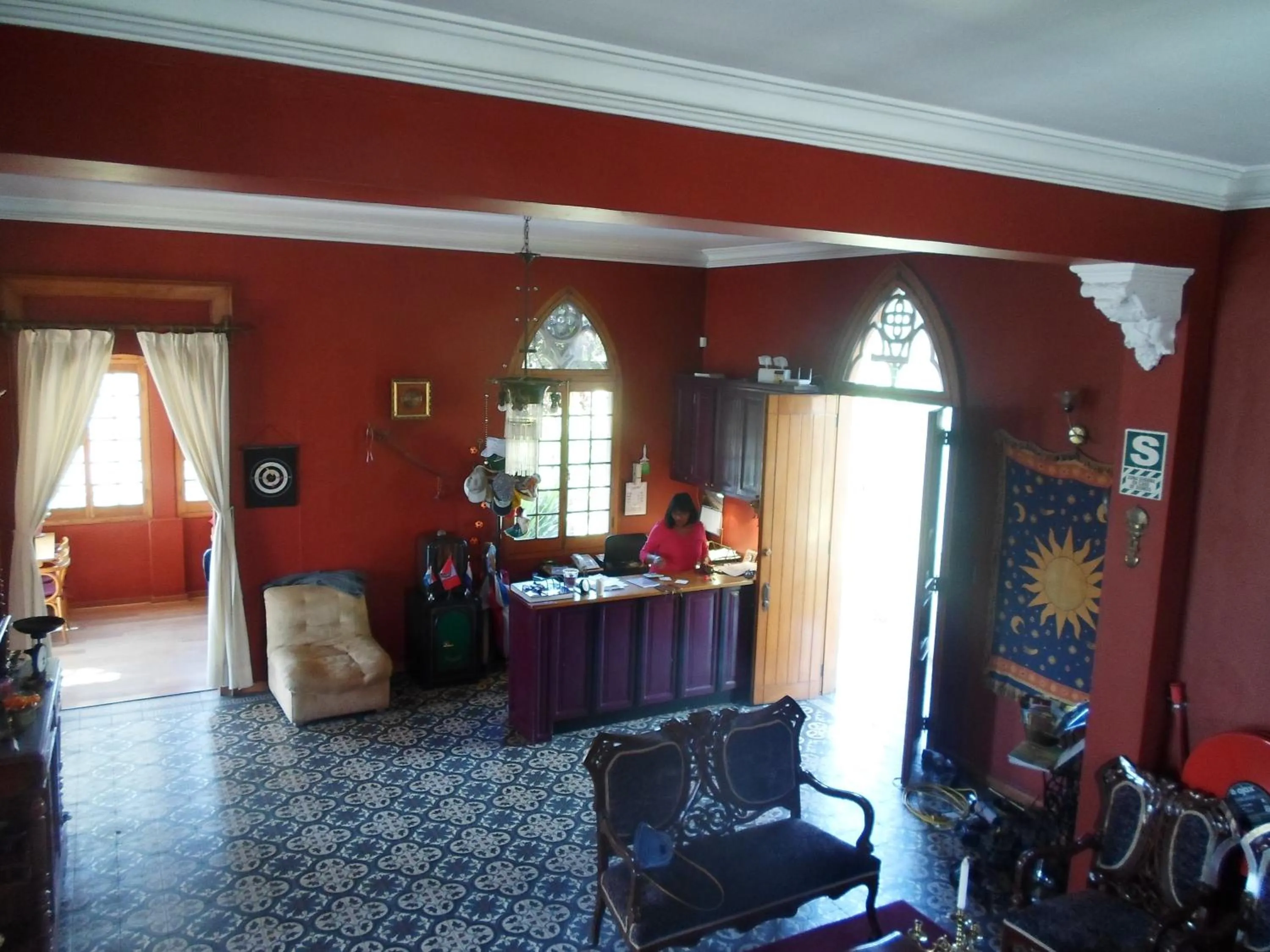 Communal lounge/ TV room in Posada El Castillo