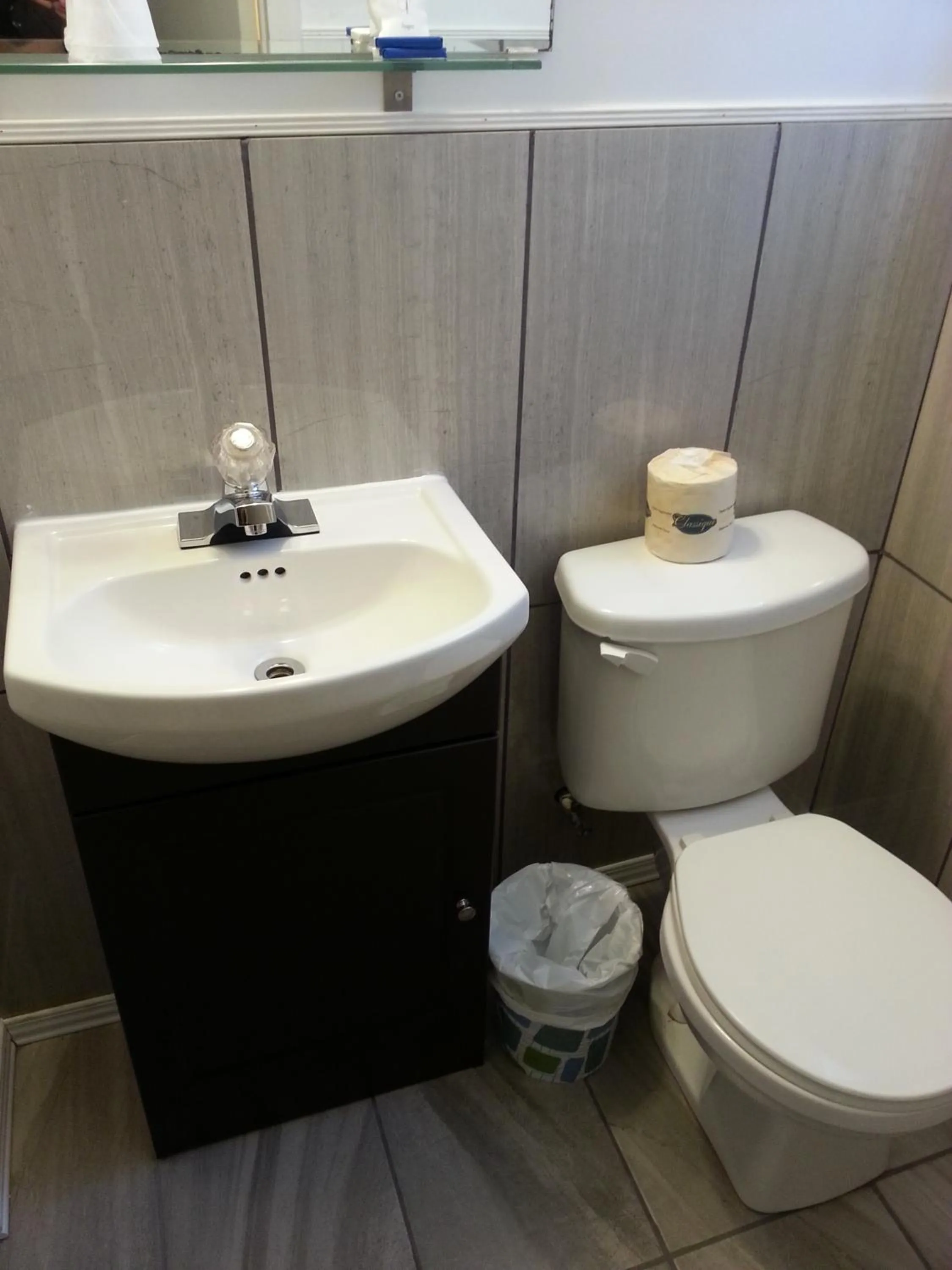 Toilet in Motel Clair Mont