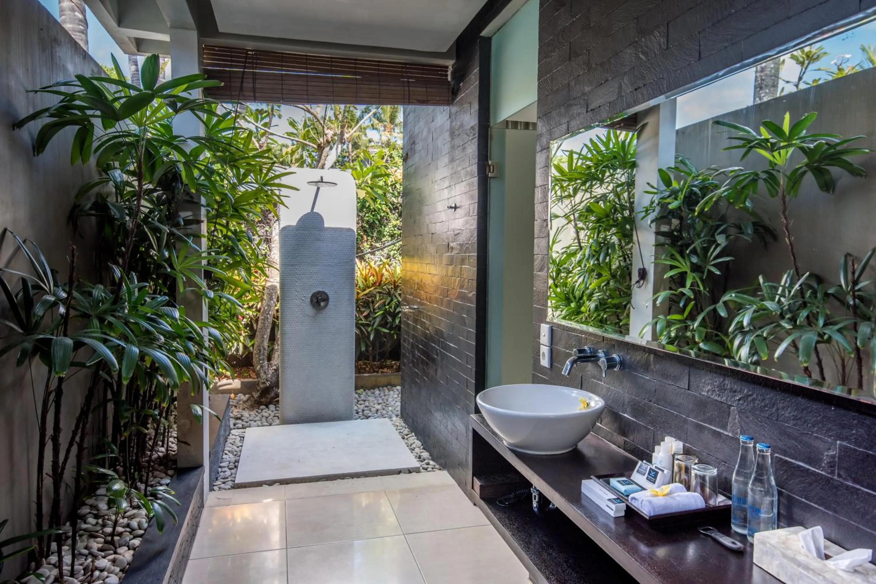 Shower in Kembali Villas