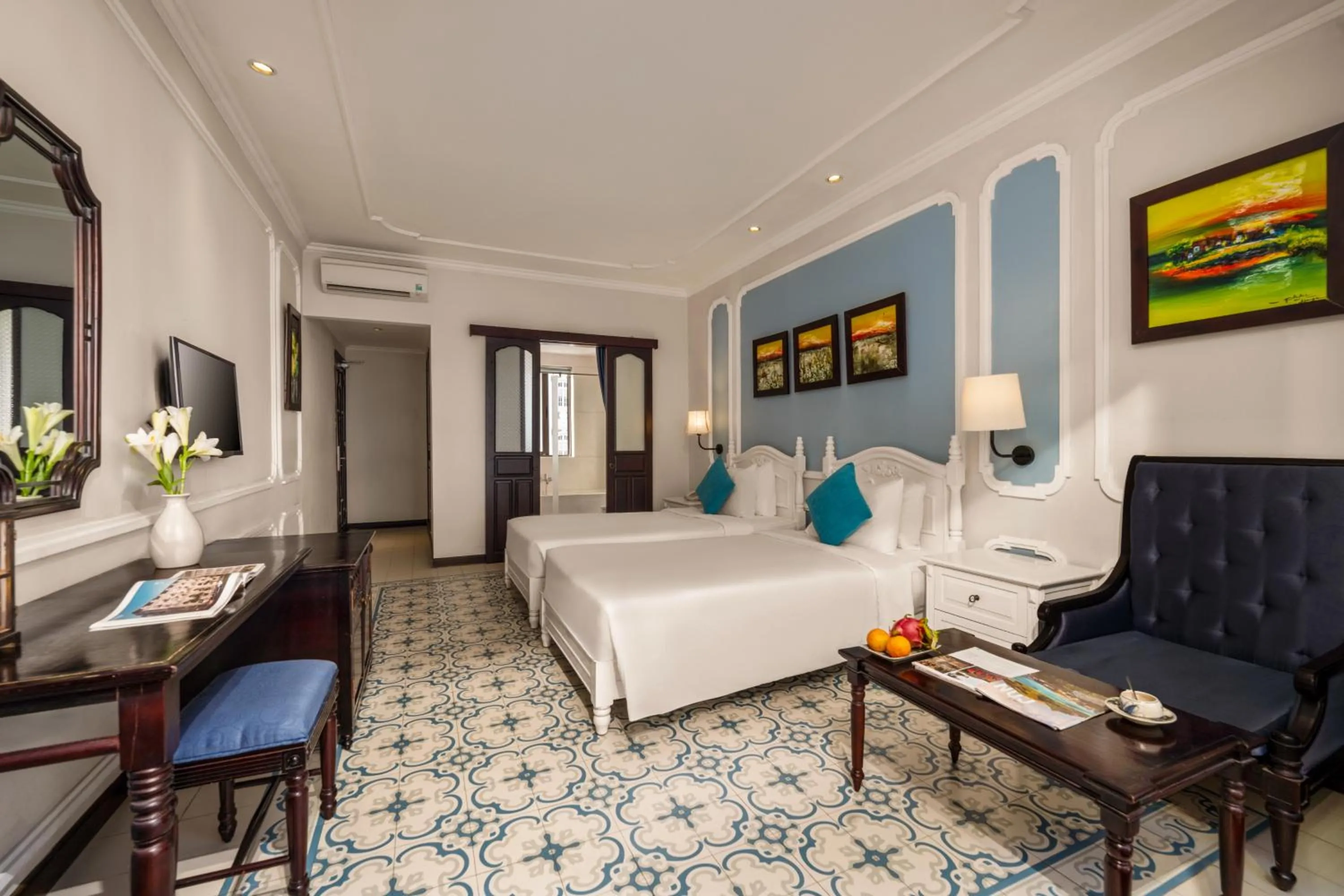 Bed in Hoi An Rosemary Boutique Hotel & Spa - A Peaceful Retreat