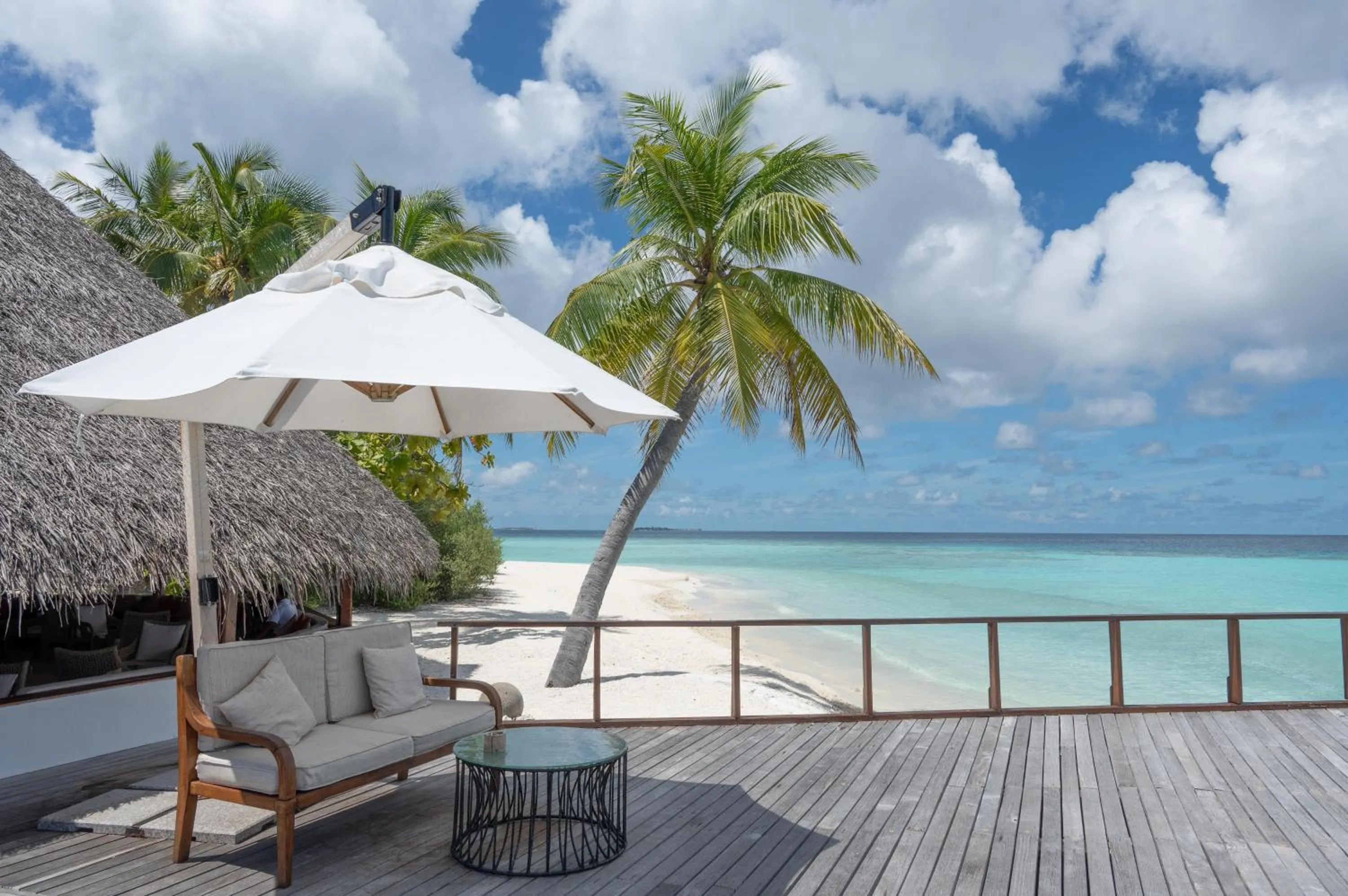 Patio in Makunudu Island- An Intimate Hideaway