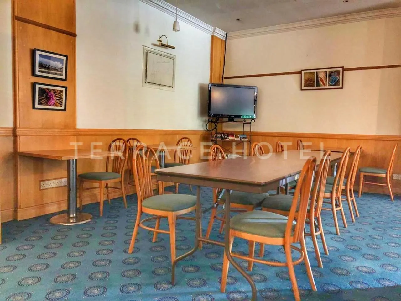 Communal lounge/ TV room in Terrace Hotel
