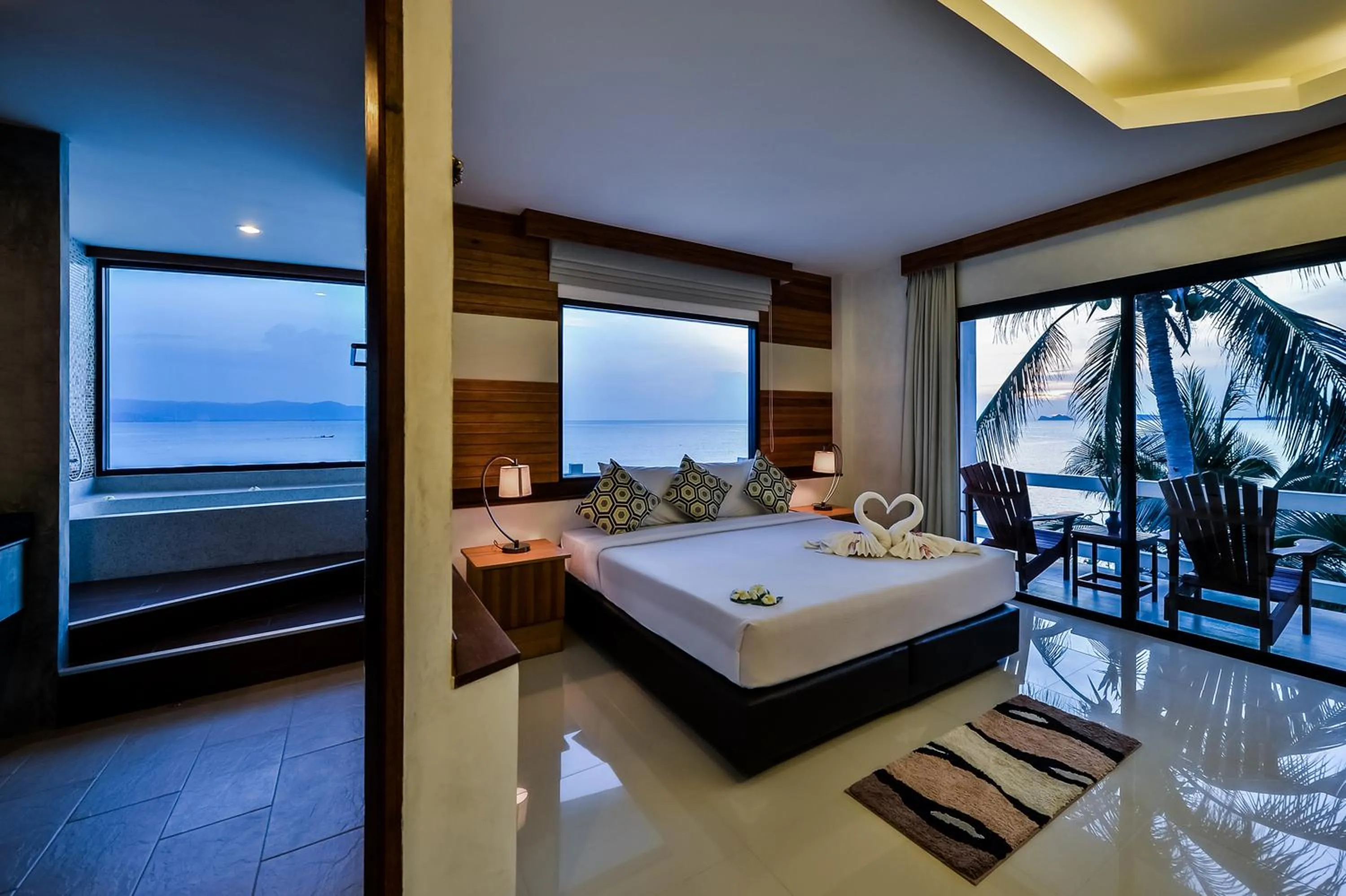 Bed in Neptune's Villa