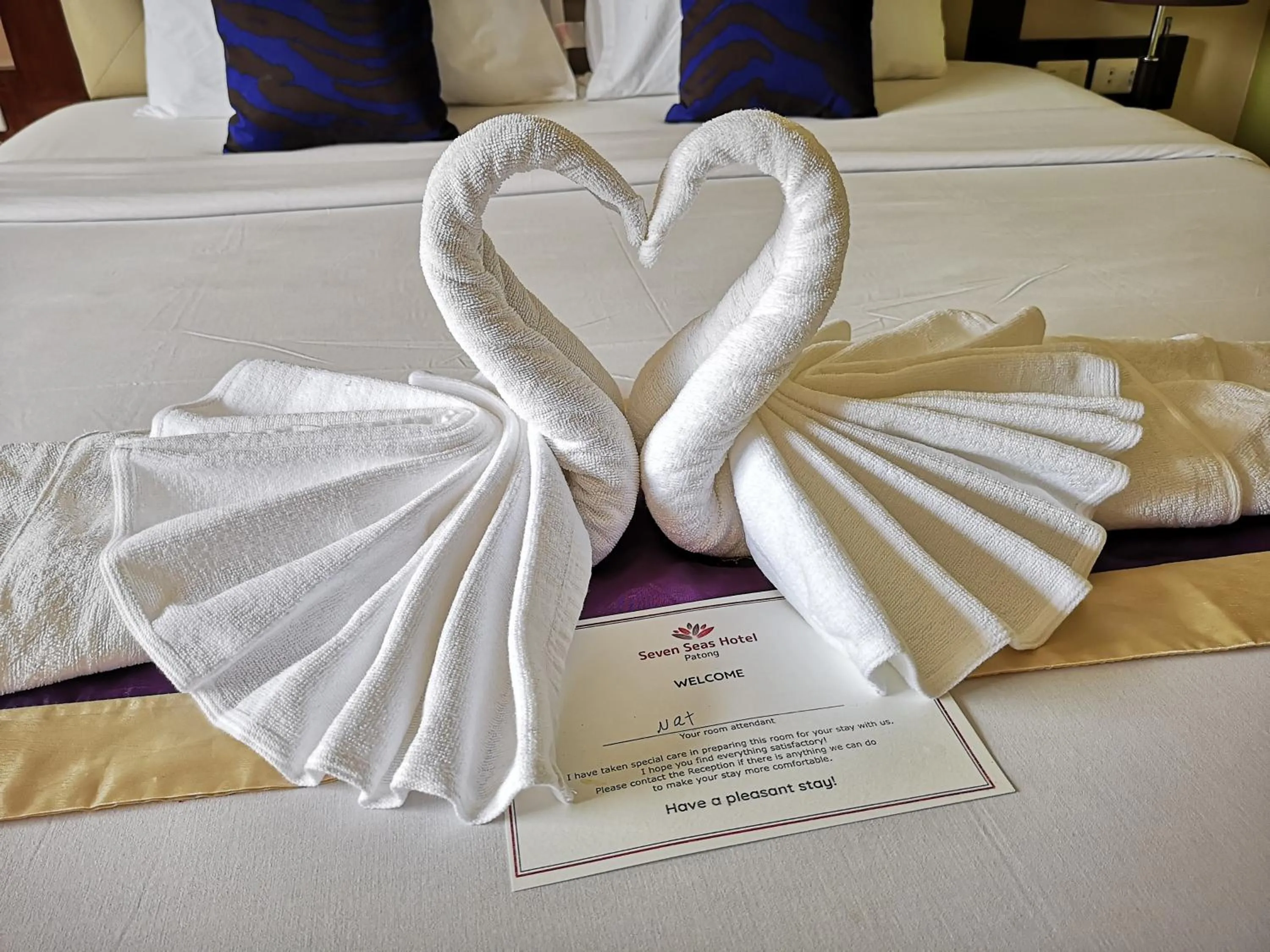 Decorative detail, Bed in Seven Seas Hotel Patong Beach