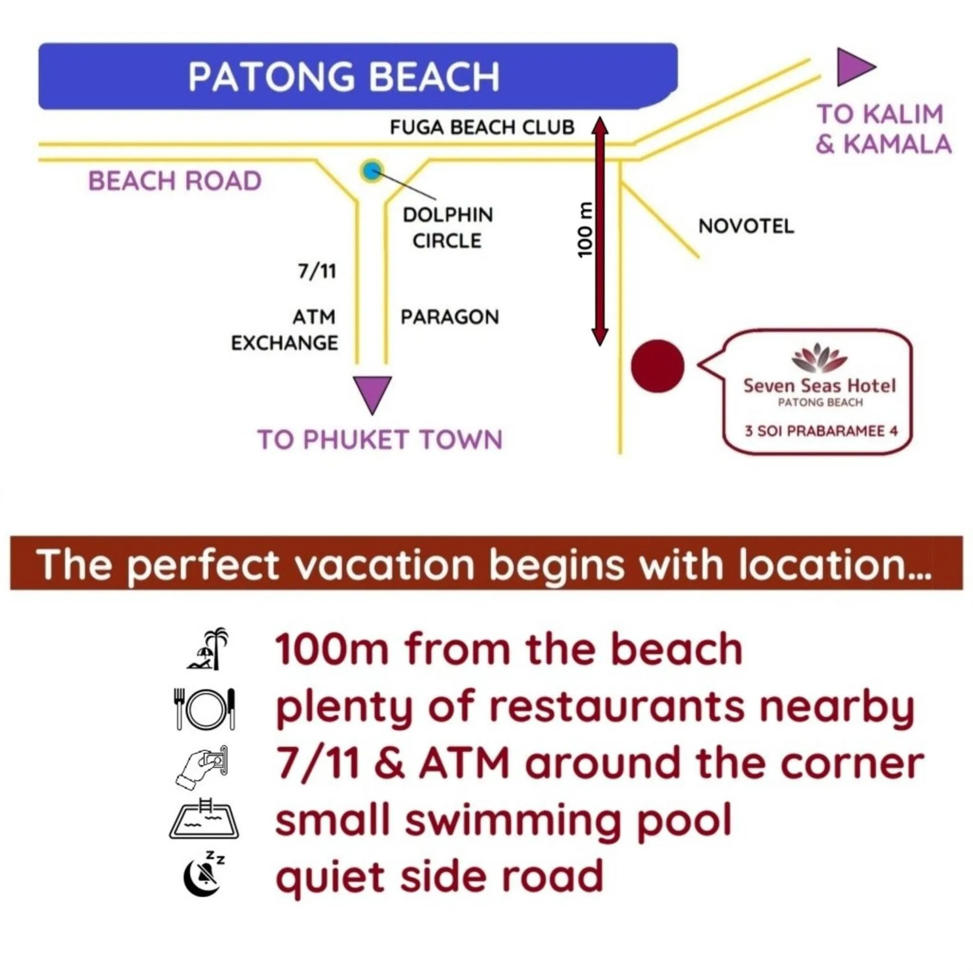 Nearby landmark in Seven Seas Hotel Patong Beach