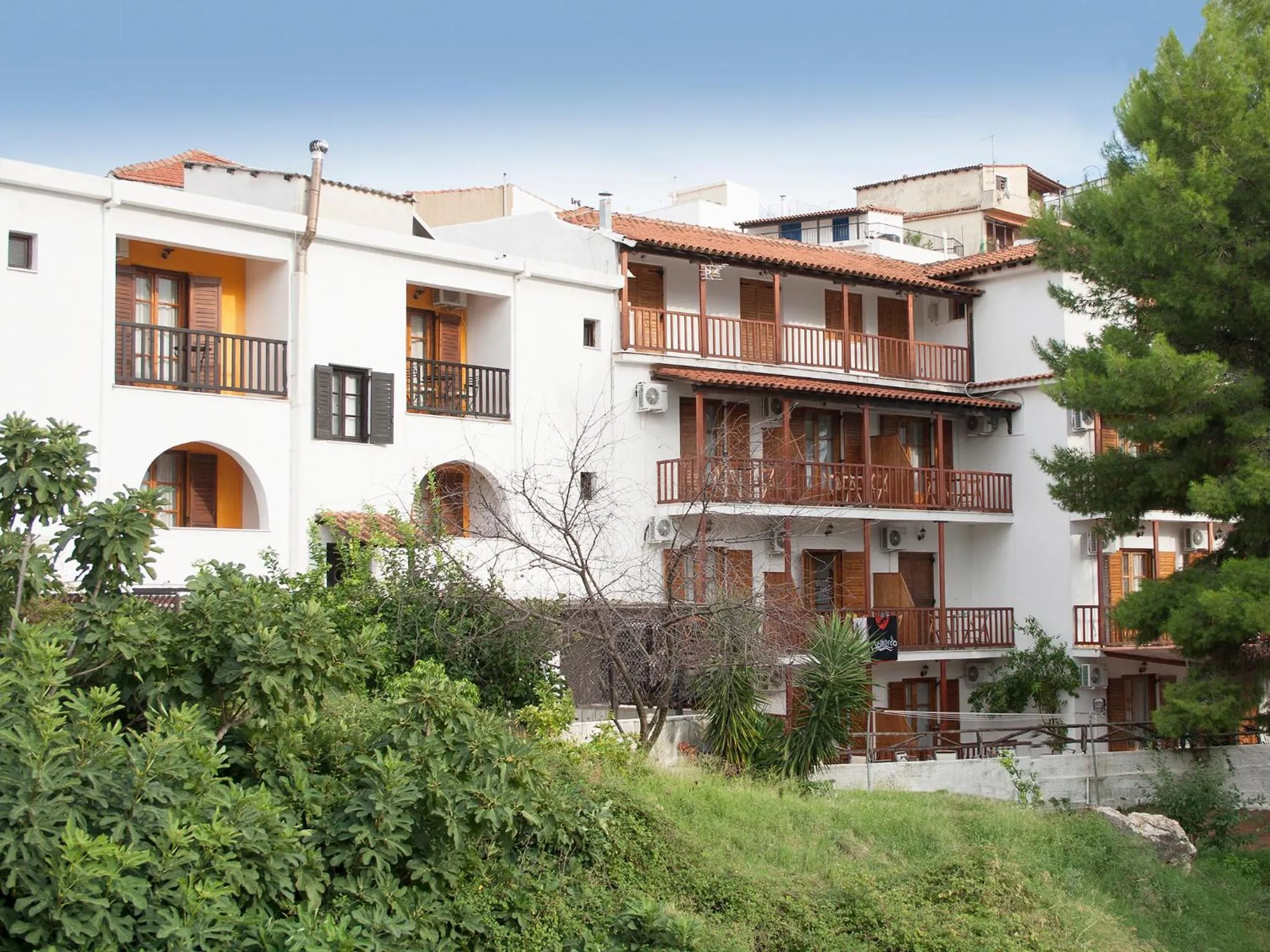 Bird's eye view in ELIZA Skiathos