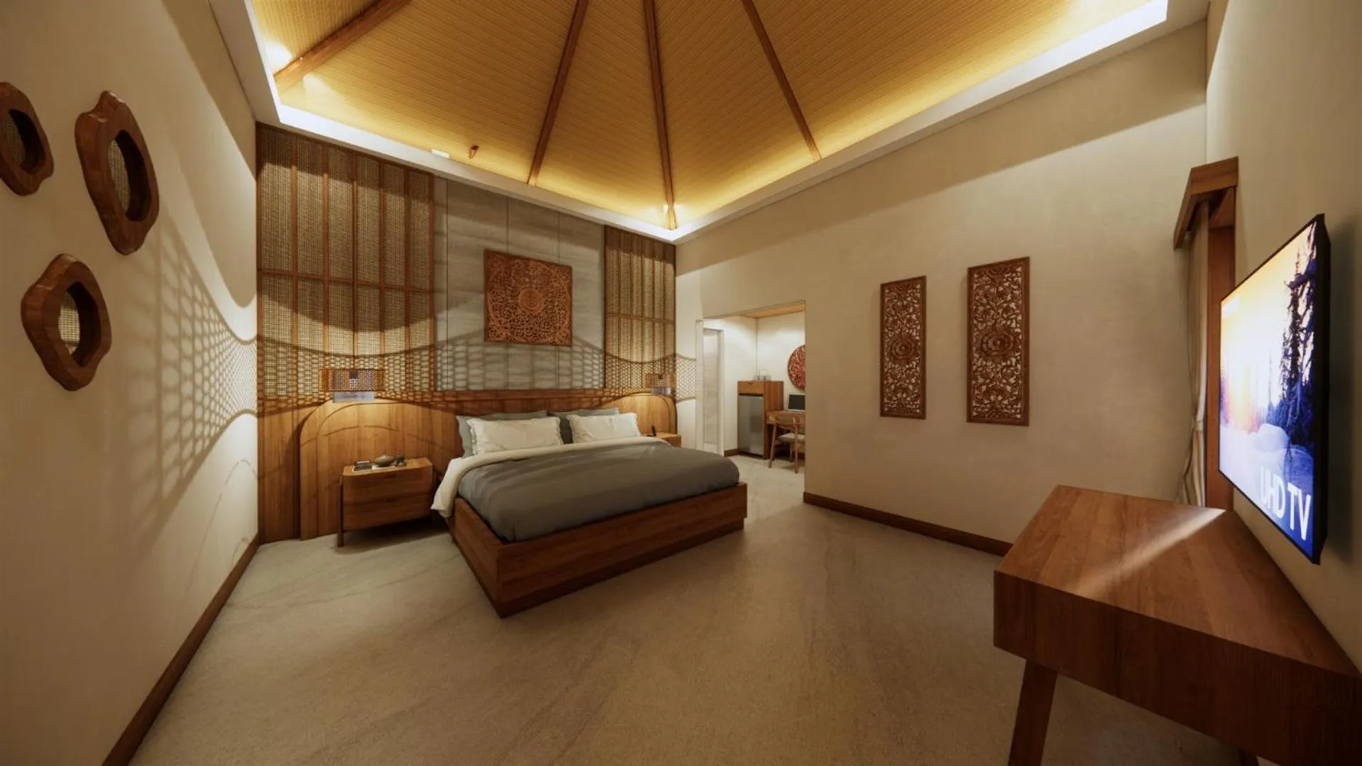 Bedroom, Bed in Tonys Villas & Resort Seminyak - Bali