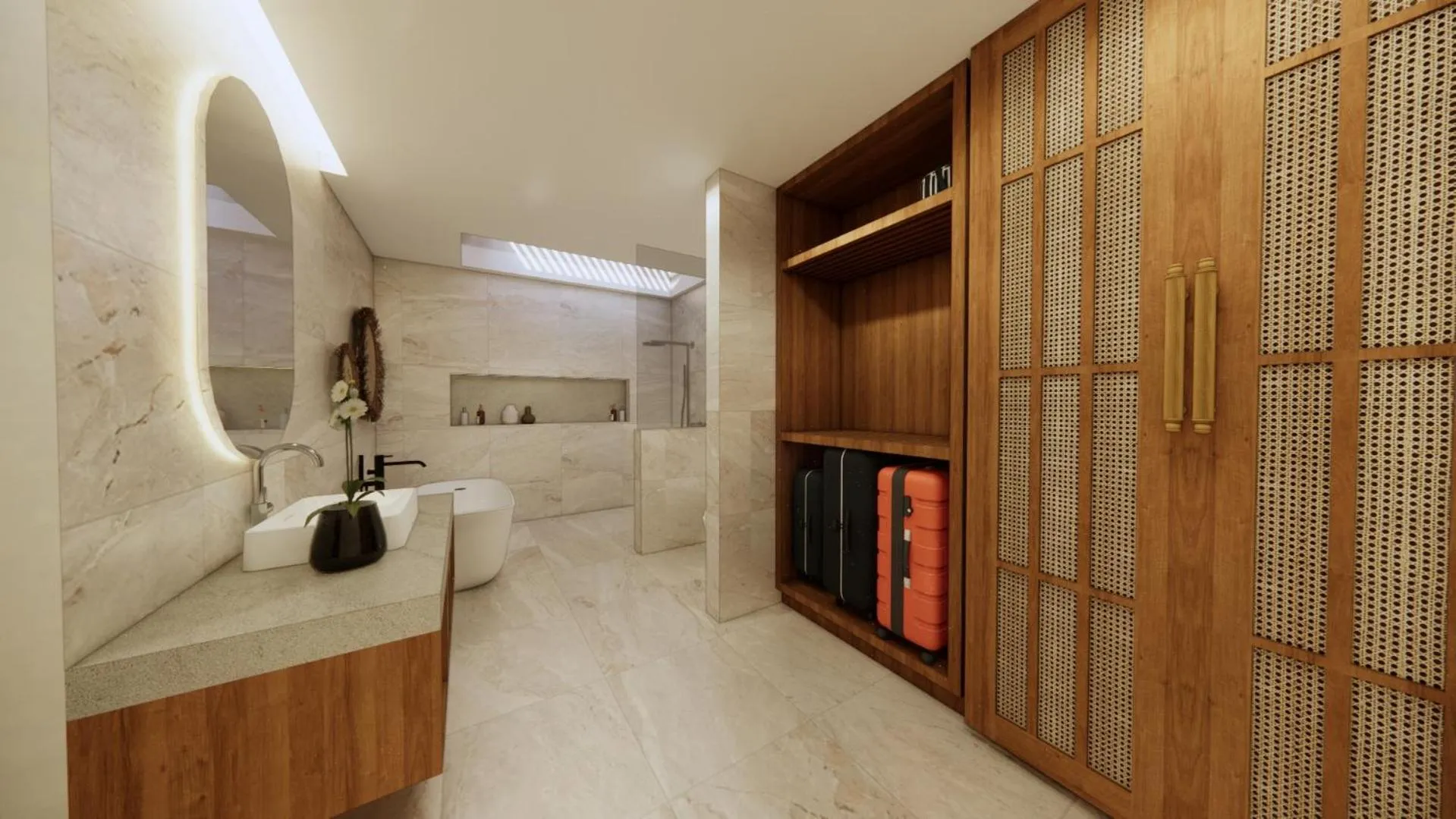 Bathroom in Tonys Villas & Resort Seminyak - Bali