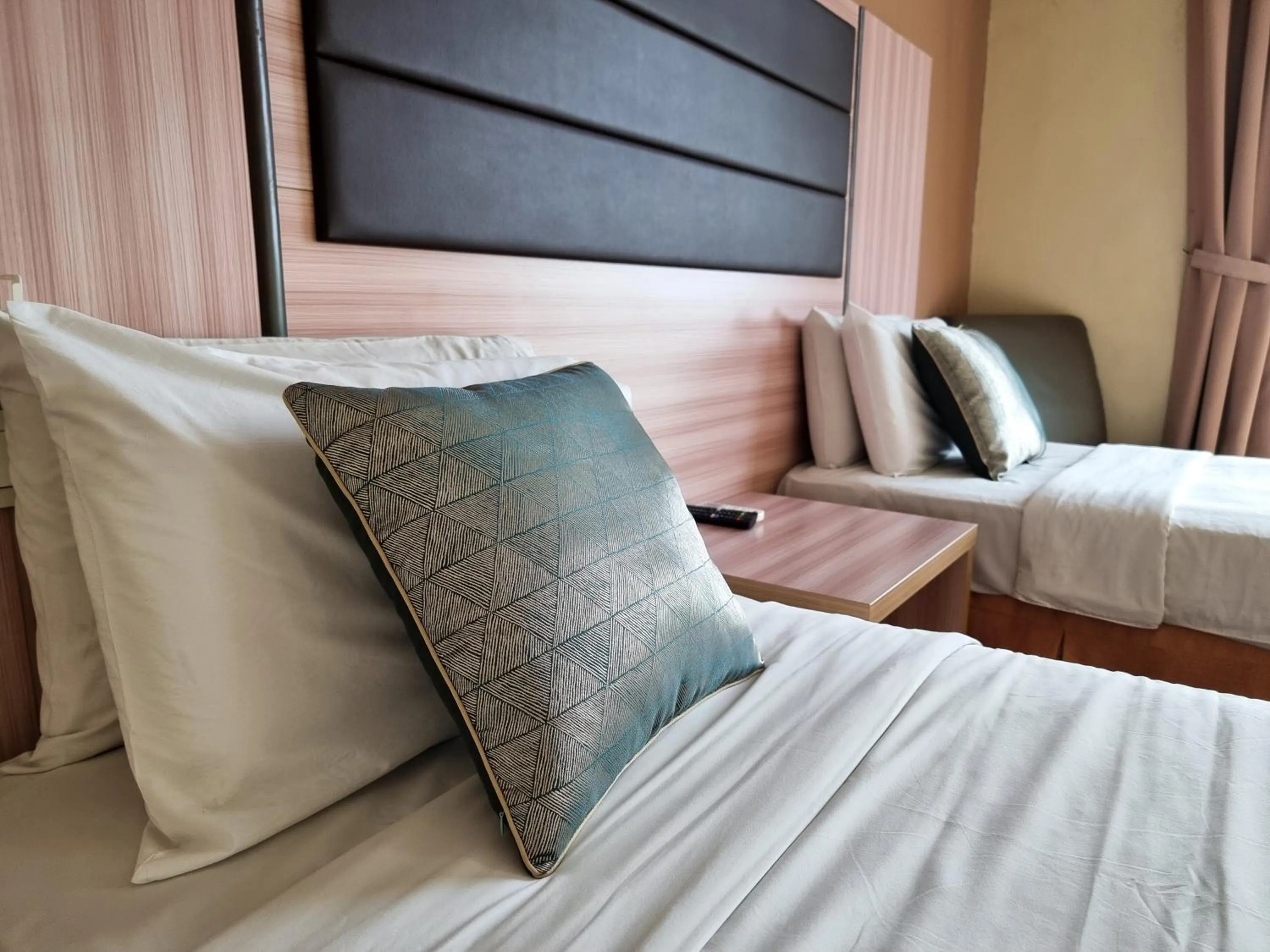 Decorative detail, Bed in Zara's Boutique Hotel @ Harbour City