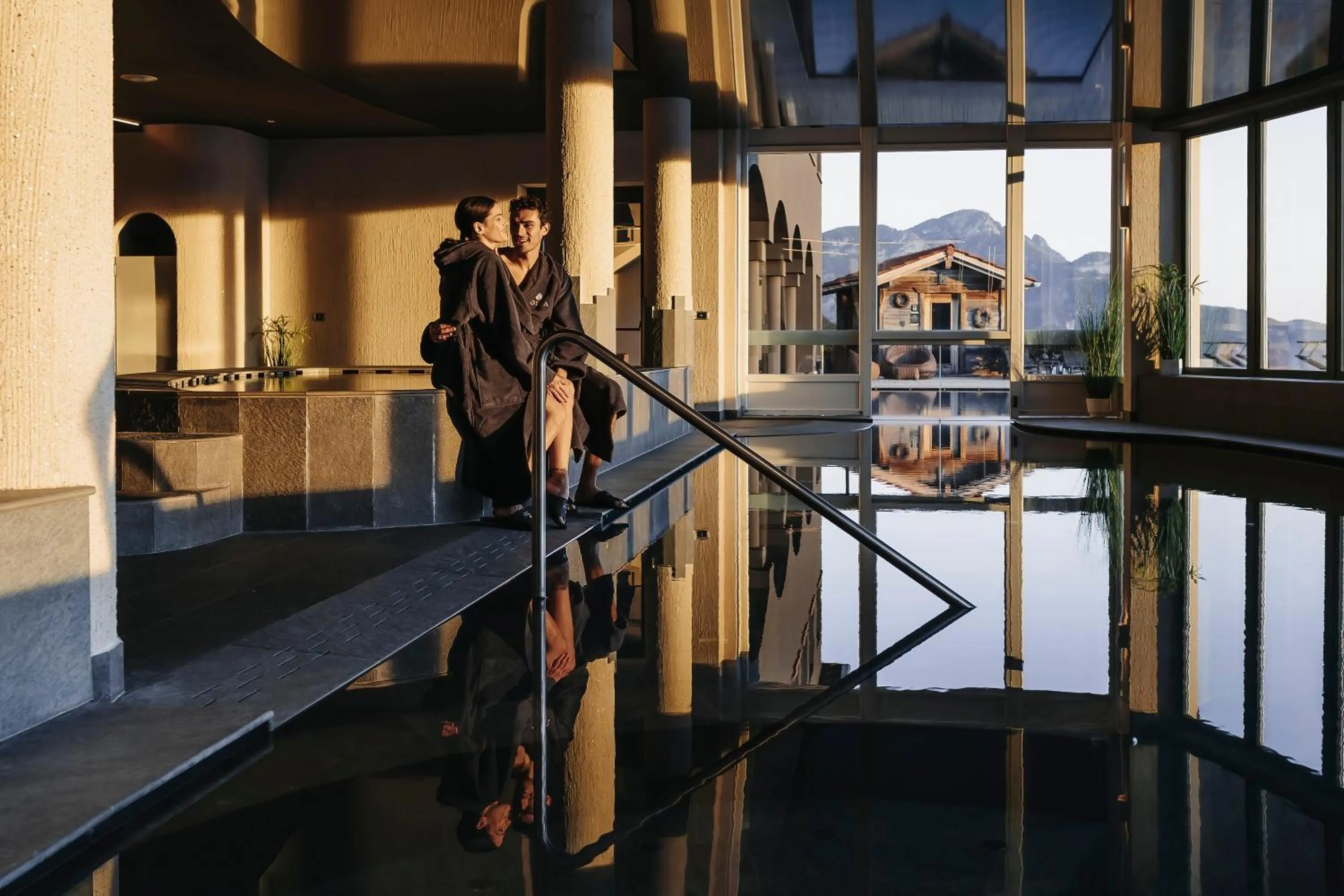 Swimming pool in SOLEA DOLOMITI Boutique Hotel