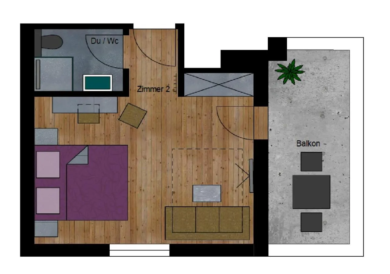 Floor plan in Hotel Garni Bergwelt