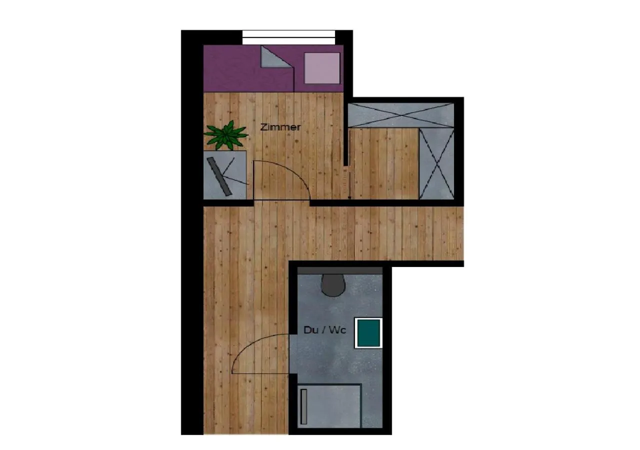 Floor plan in Hotel Garni Bergwelt