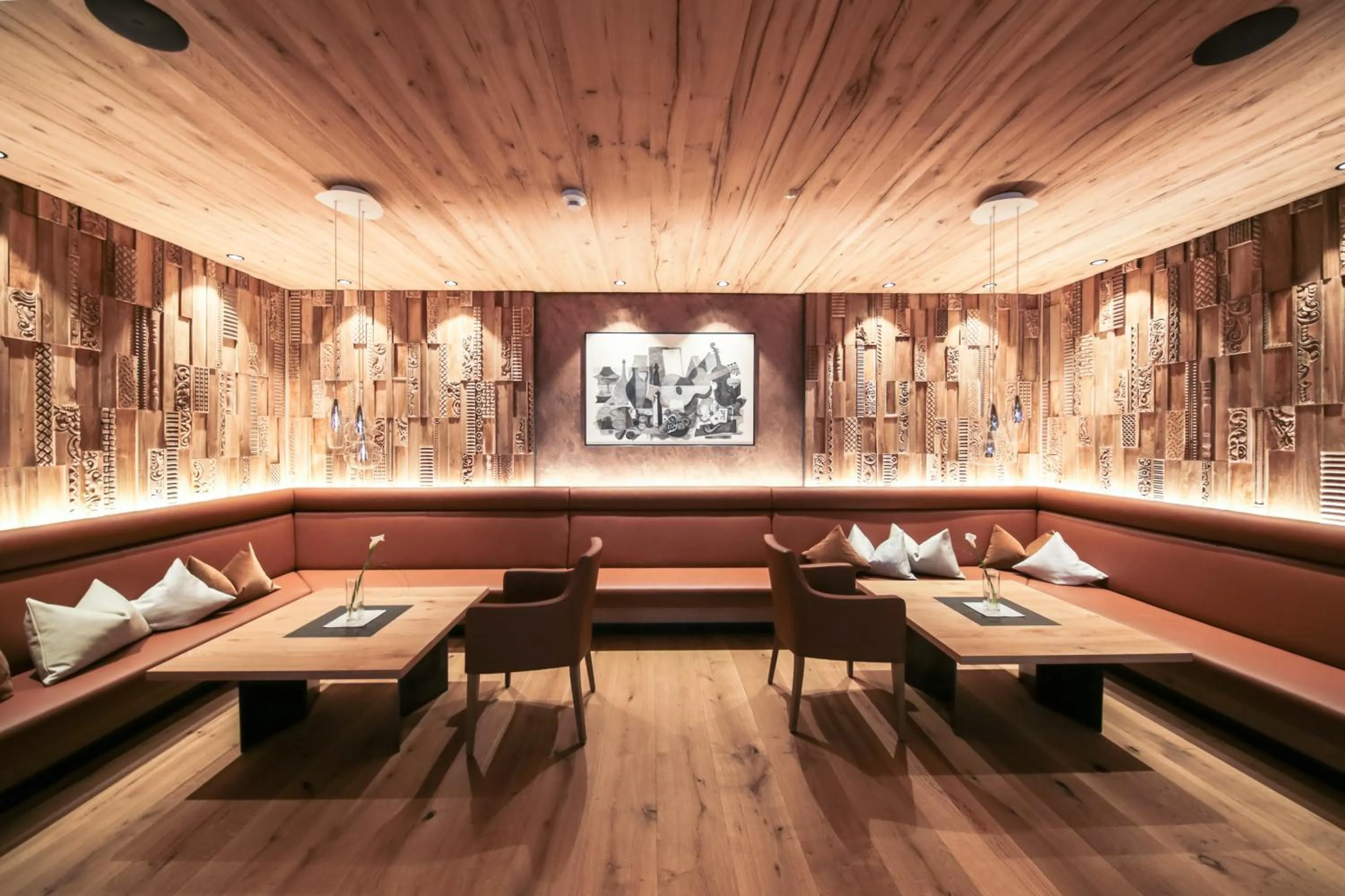 Lobby or reception in Hotel Tirol