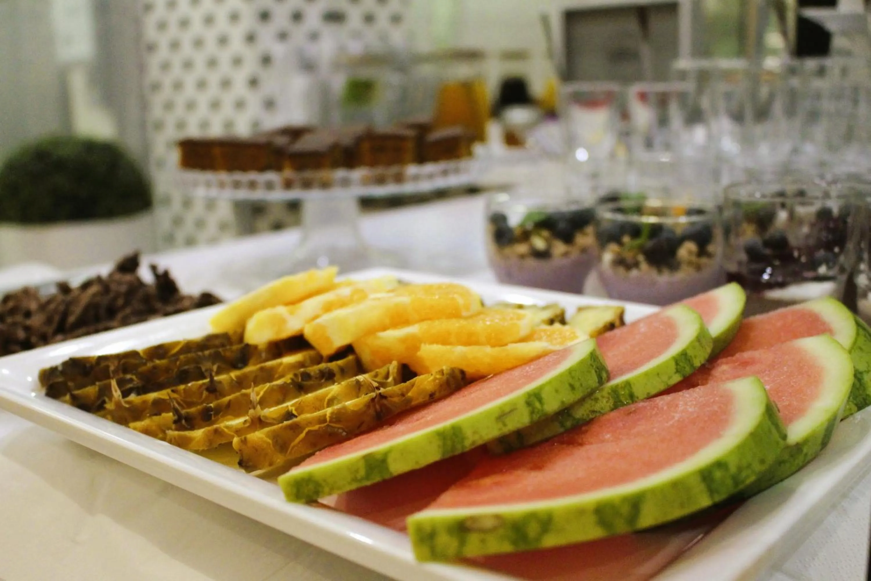 Buffet breakfast in Platinum Apartments Aparthotel