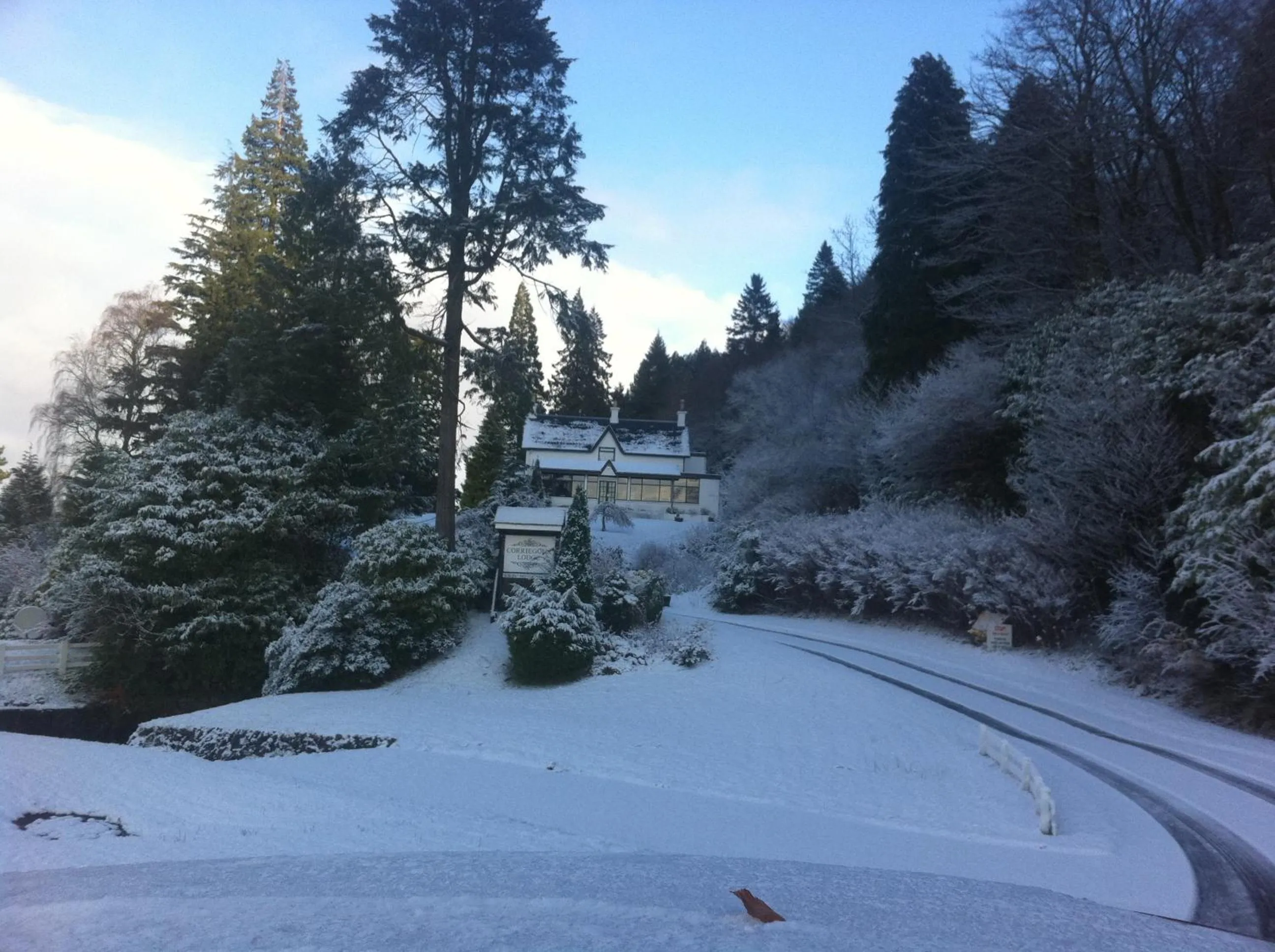 Winter in Corriegour Lodge Hotel