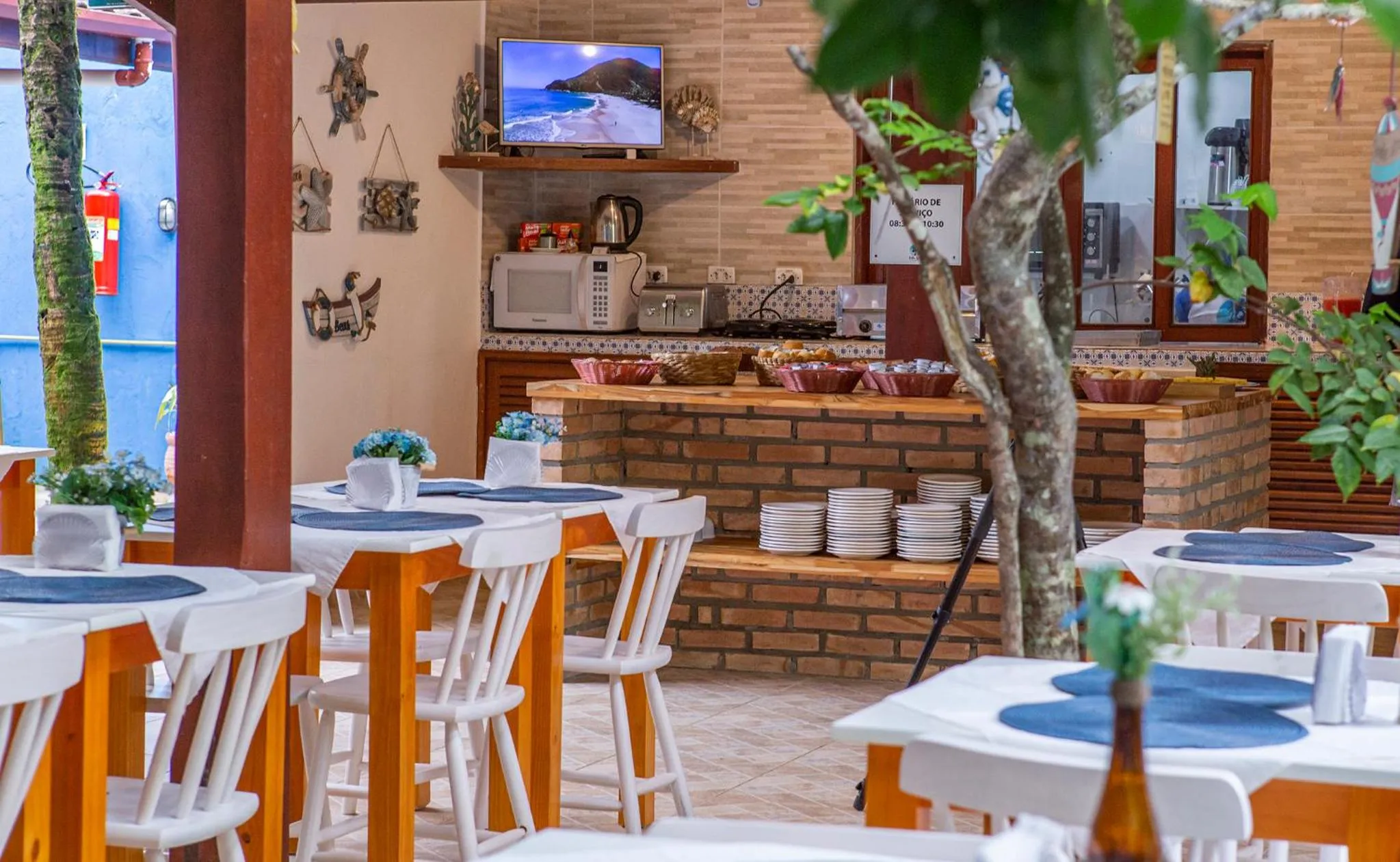 Breakfast in Pousada Villa Blu Maresias