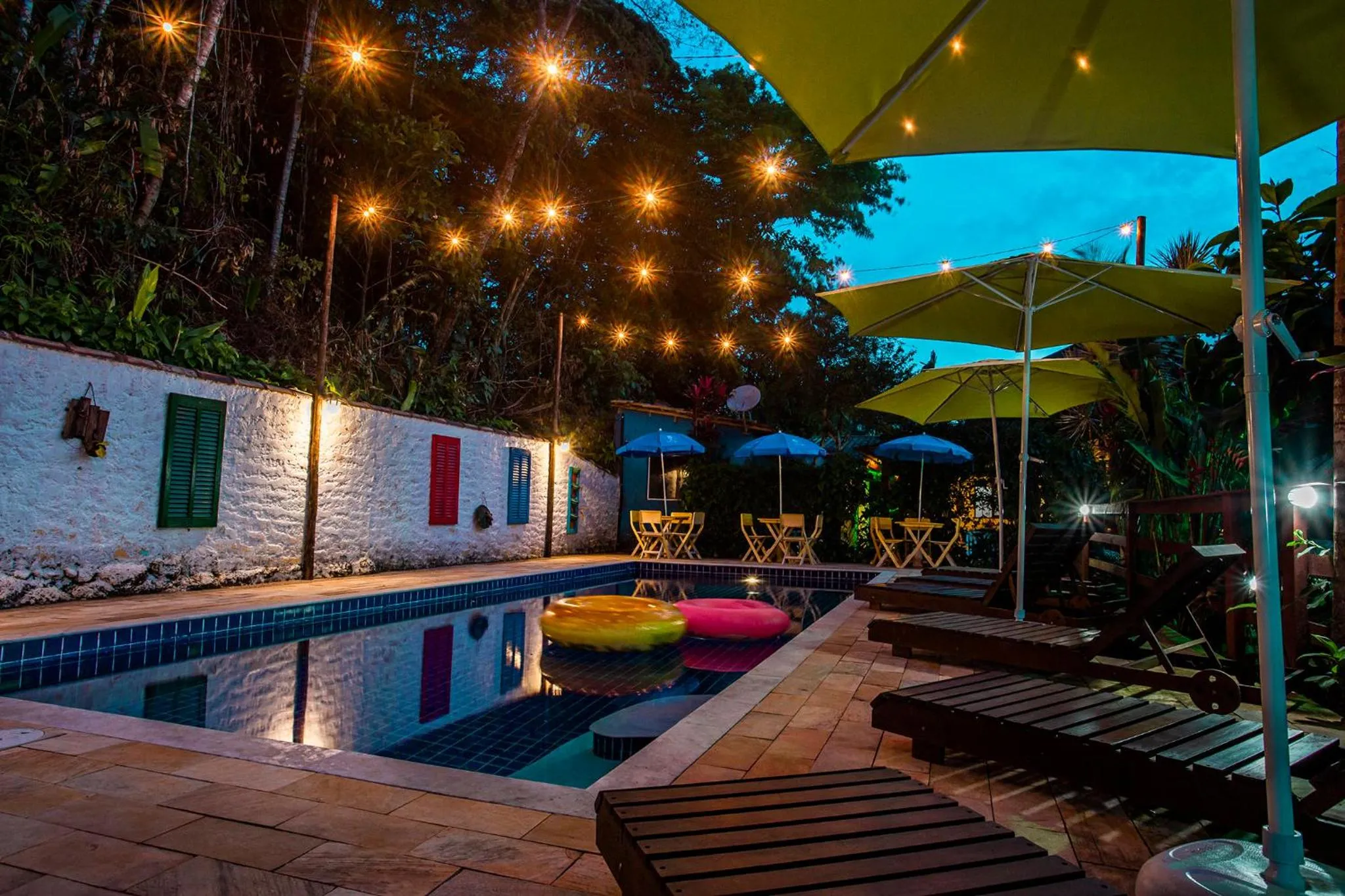 Swimming pool in Pousada Villa Blu Maresias