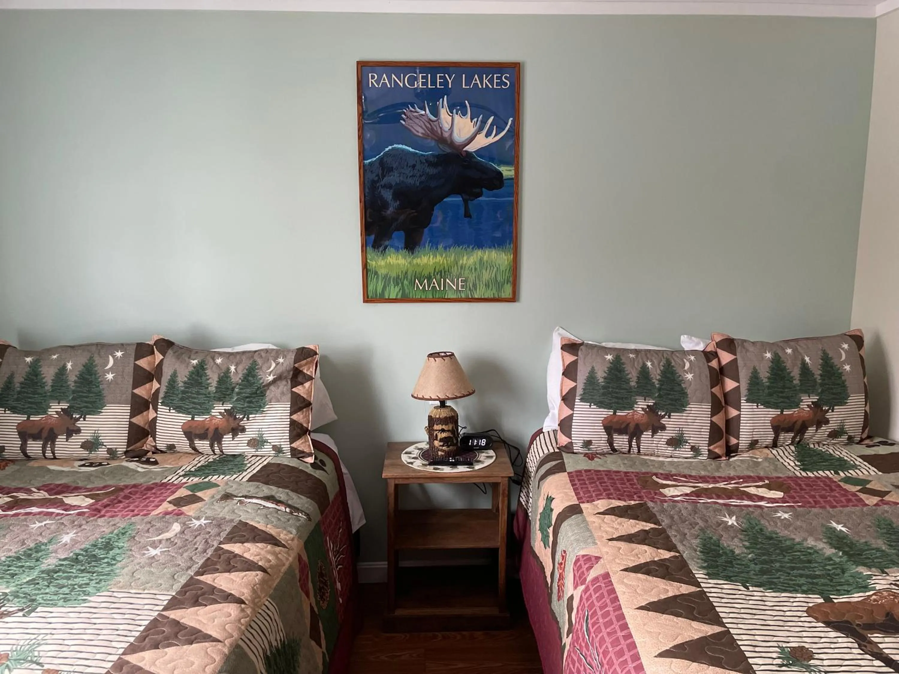 Bed in Rangeley Town & Lake