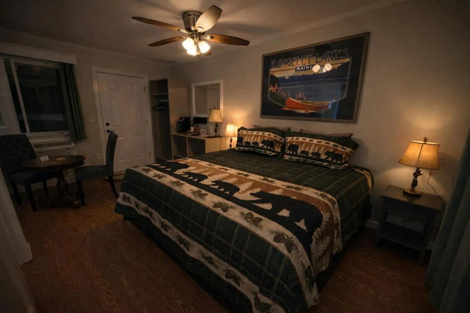 Bed in Rangeley Town & Lake