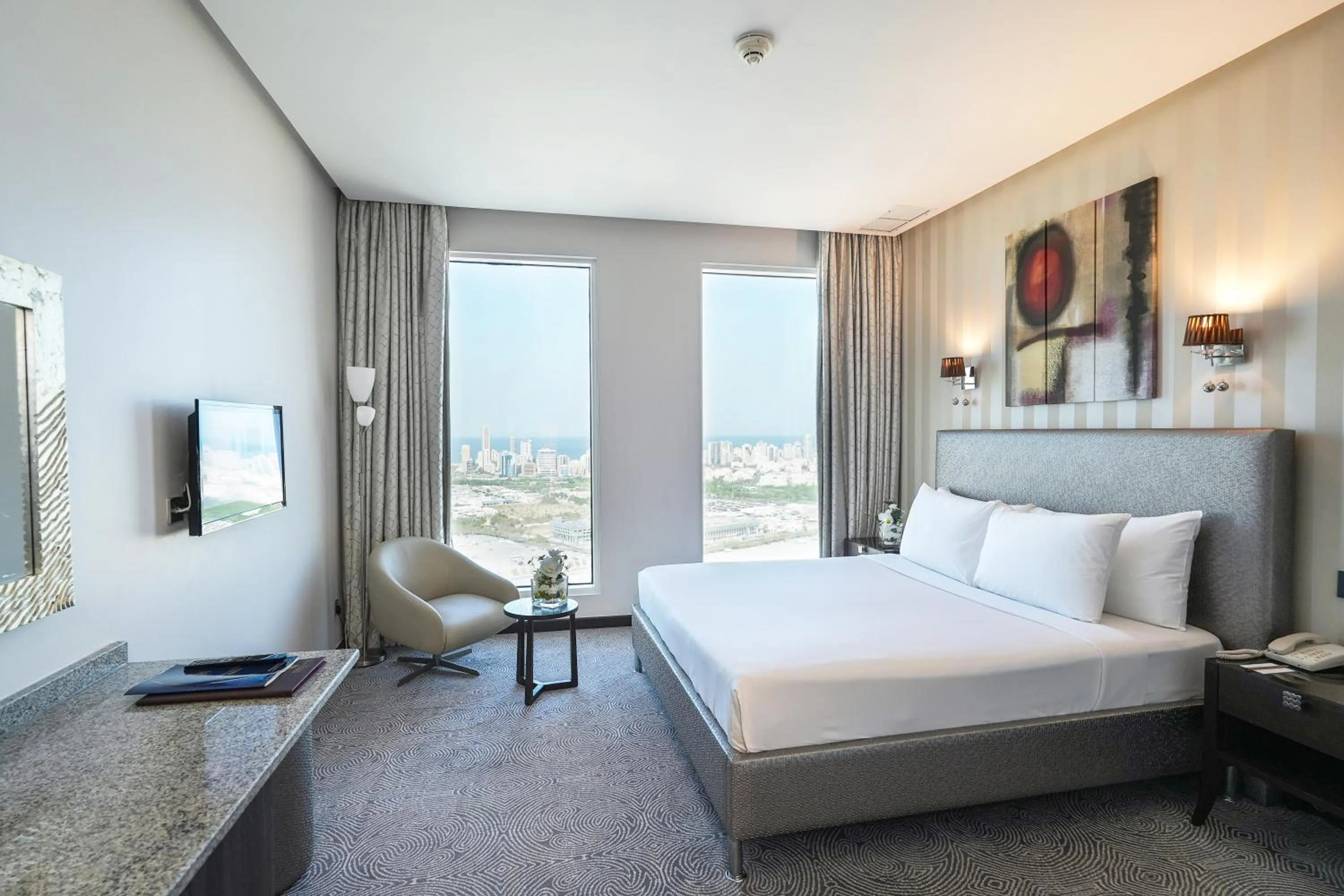 Bedroom, Bed in Grand Majestic Hotel Kuwait