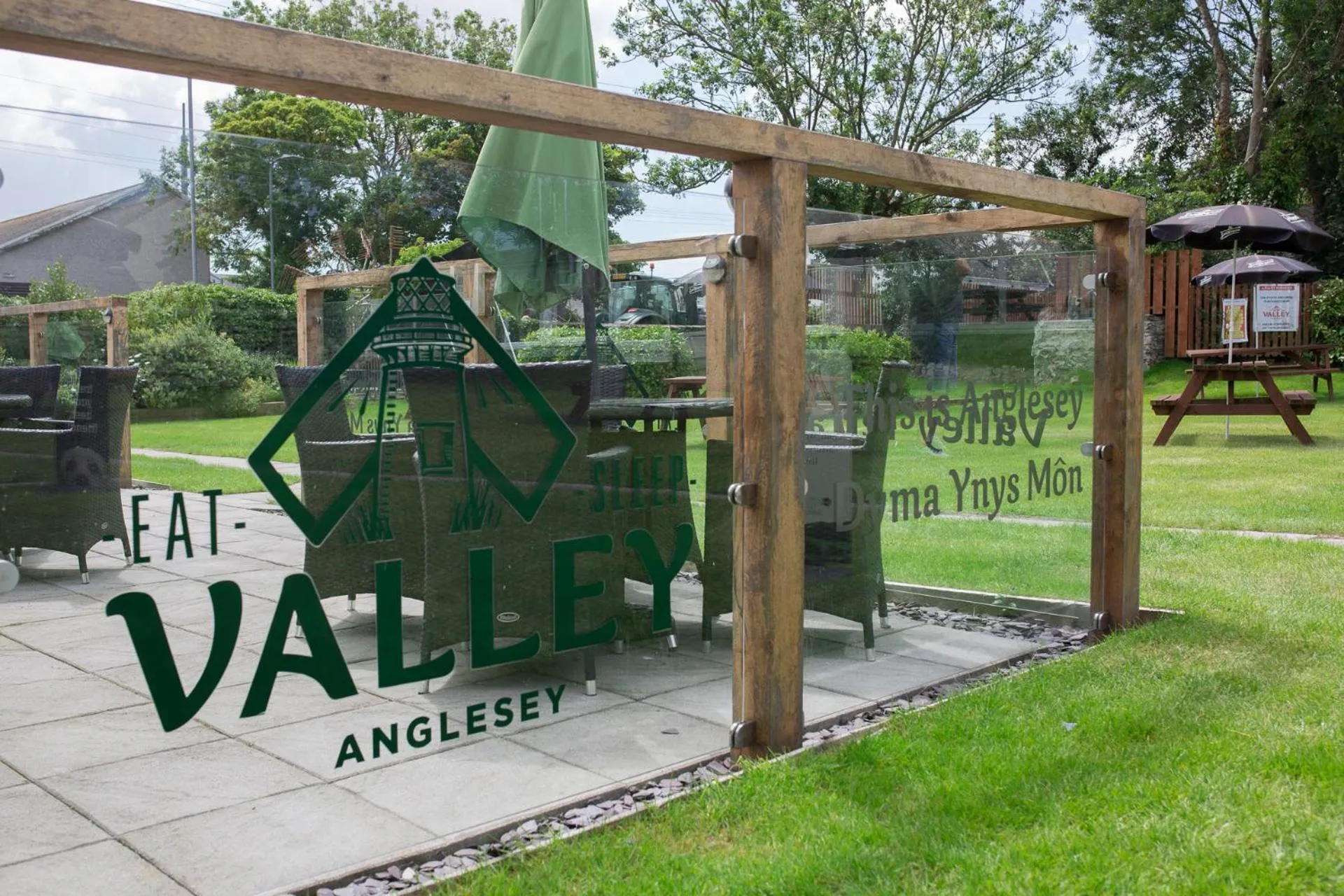 Garden in The Valley Hotel, Anglesey