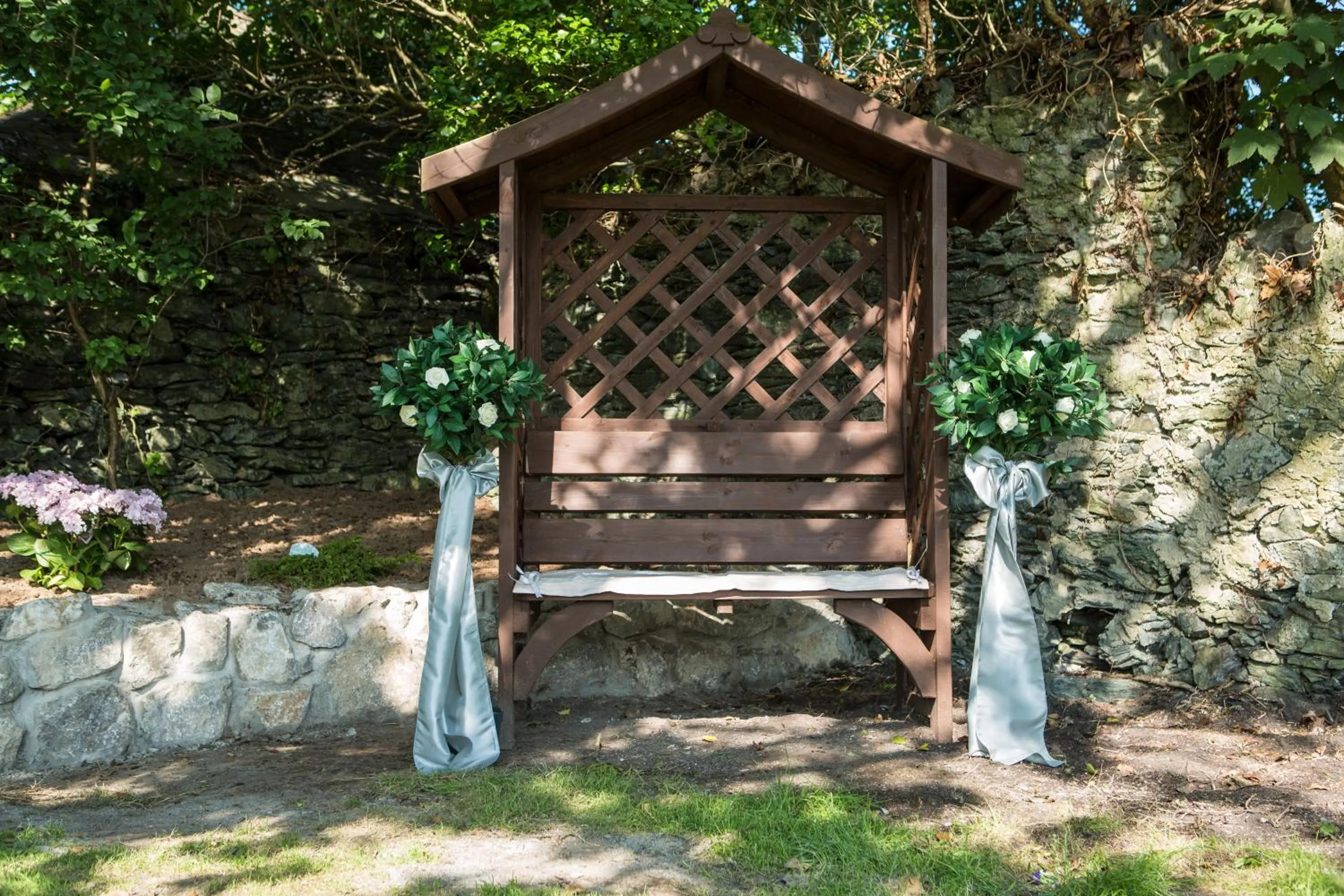 Garden in The Valley Hotel, Anglesey