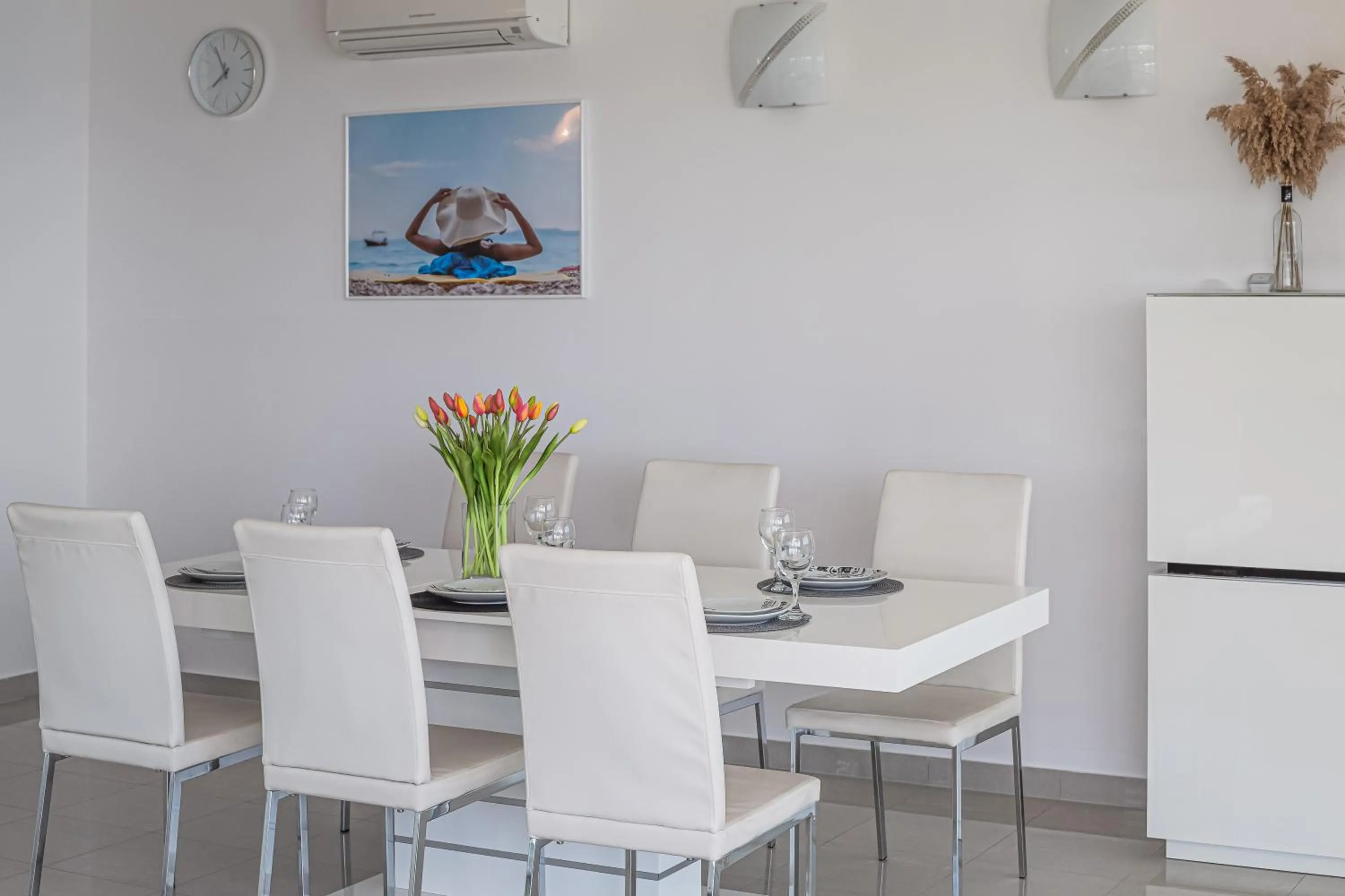 Dining area in AP 4+2 in one of the most luxury building in Omis