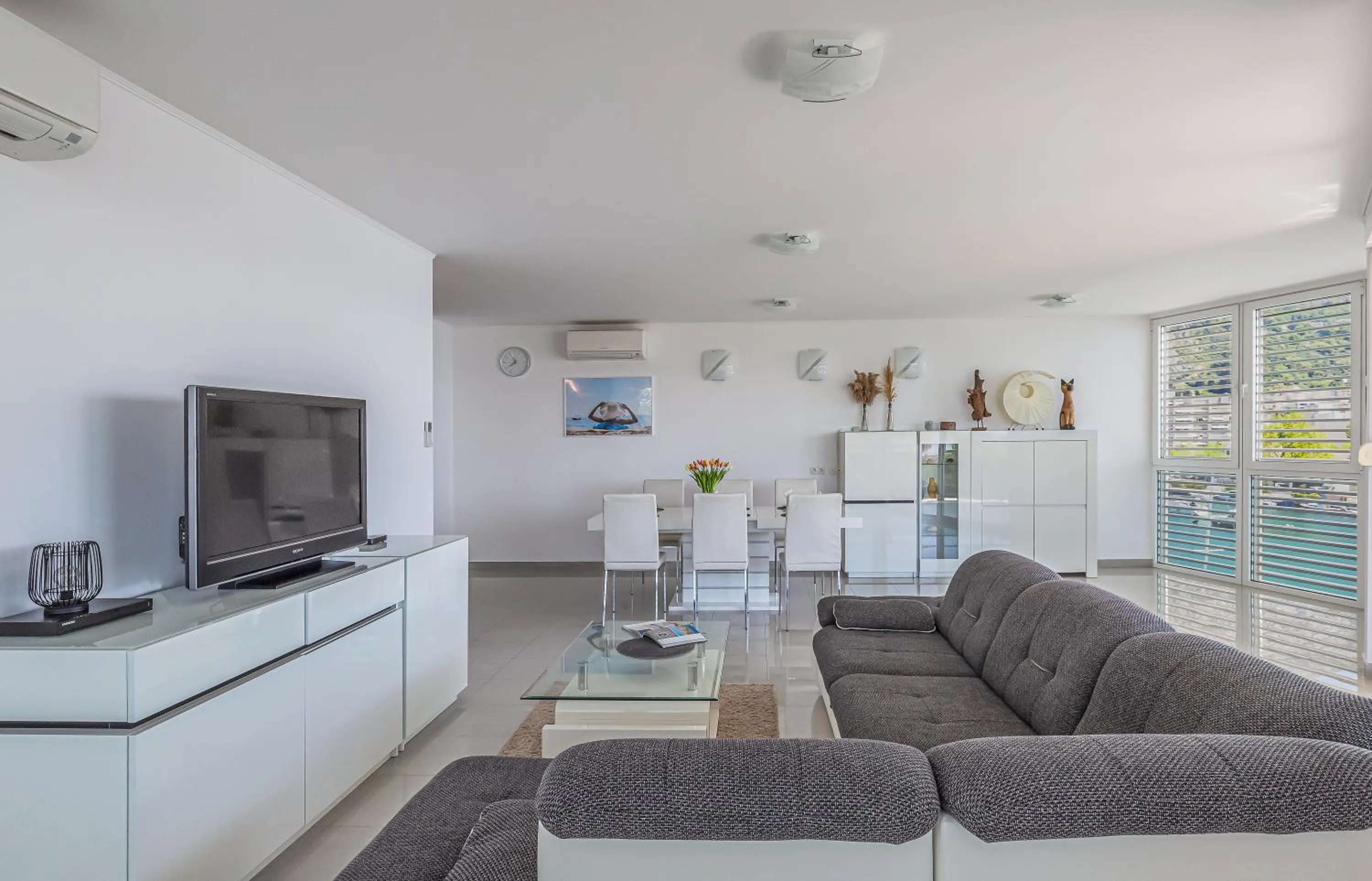 Living room in AP 4+2 in one of the most luxury building in Omis