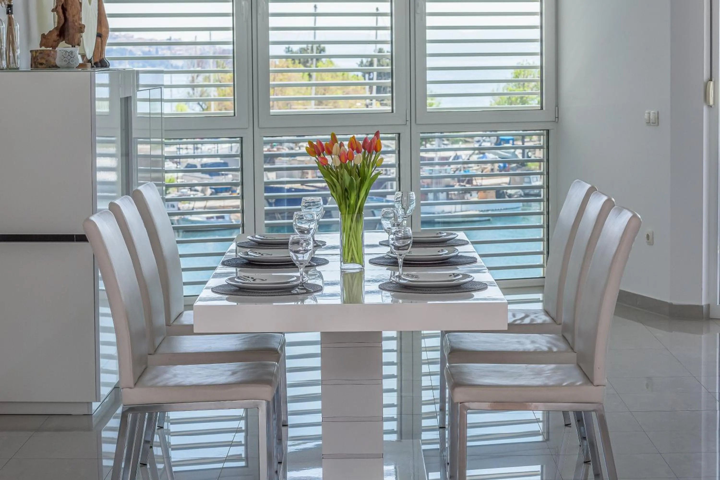 Dining area in AP 4+2 in one of the most luxury building in Omis
