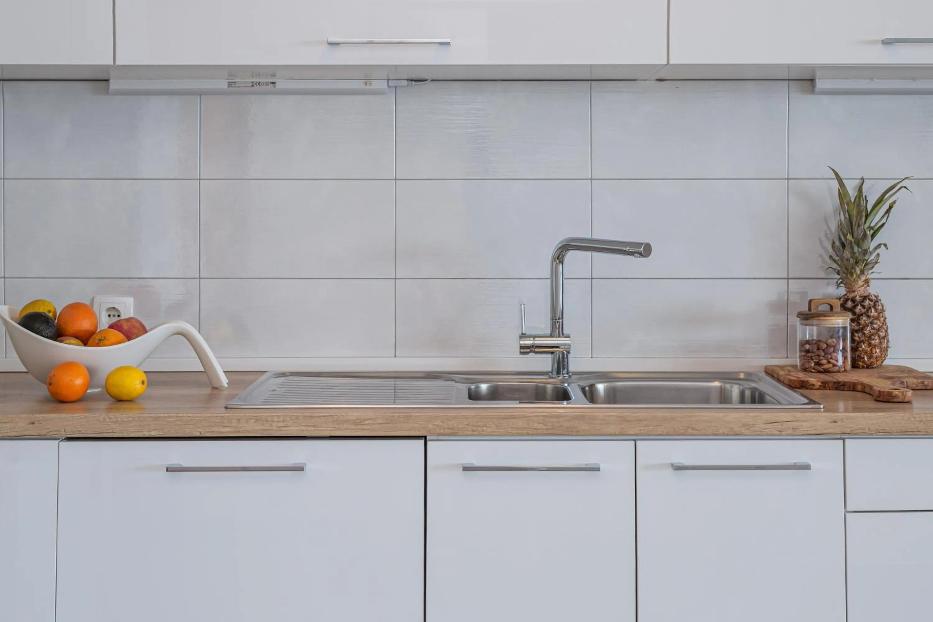 kitchen in AP 4+2 in one of the most luxury building in Omis