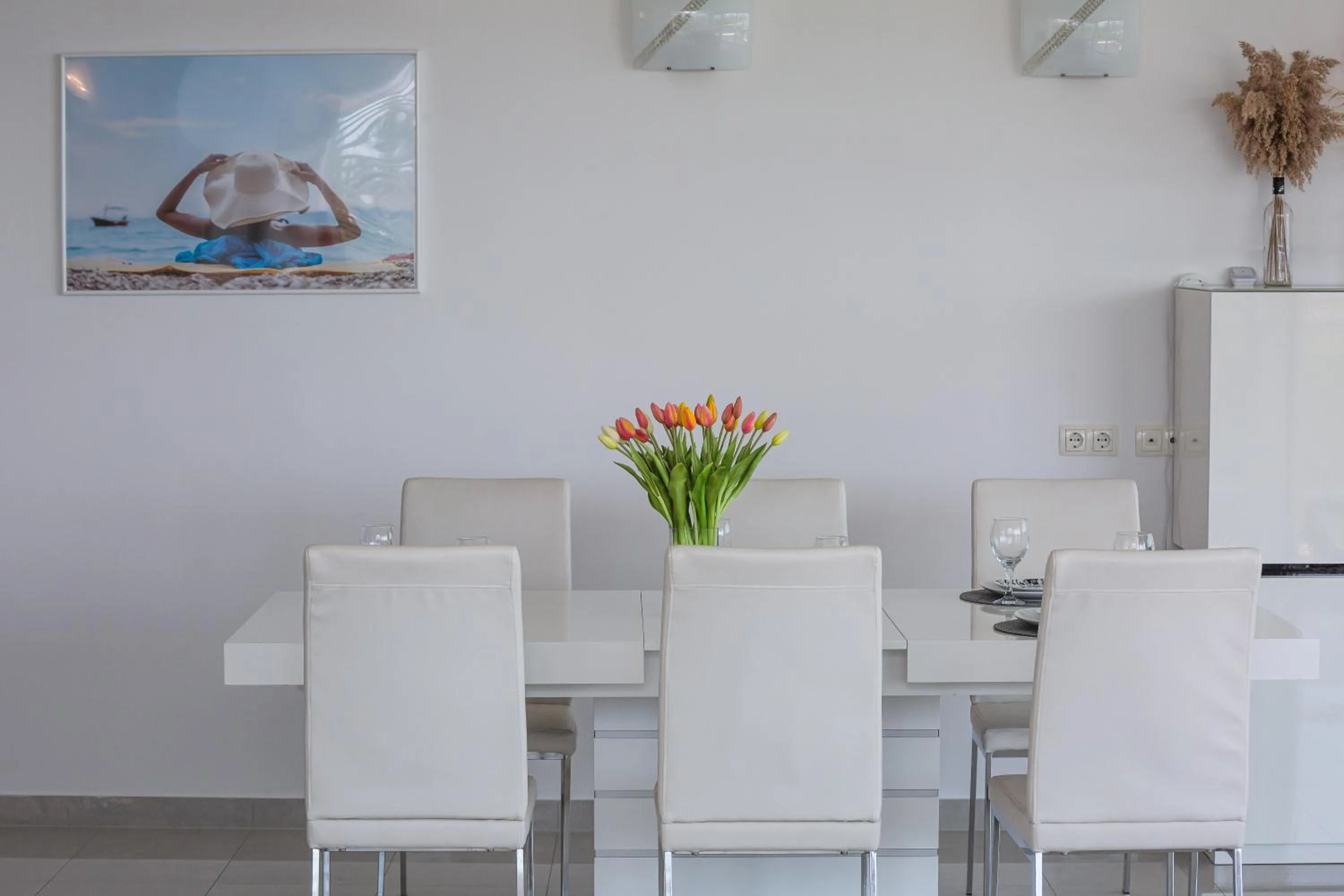 Dining area in AP 4+2 in one of the most luxury building in Omis