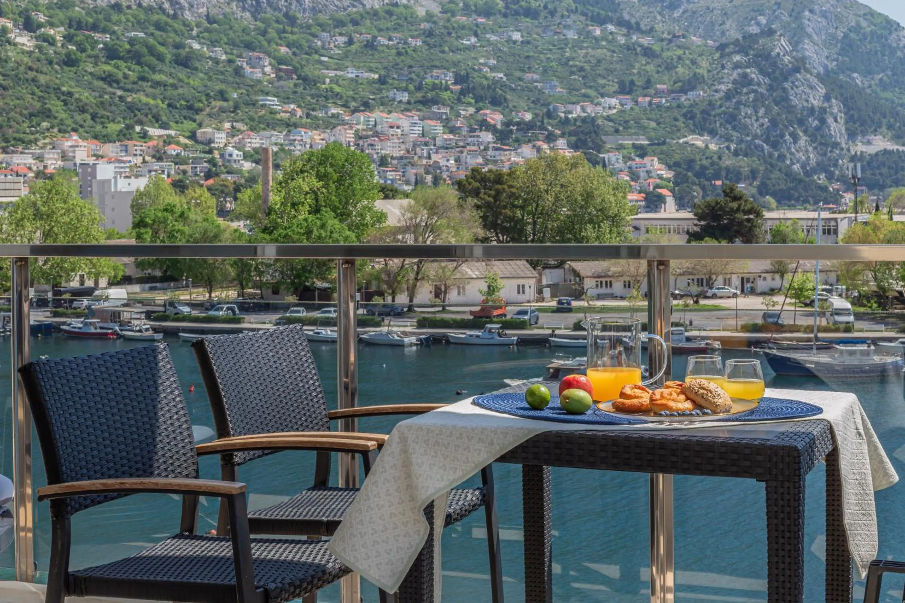 View (from property/room) in AP 4+2 in one of the most luxury building in Omis