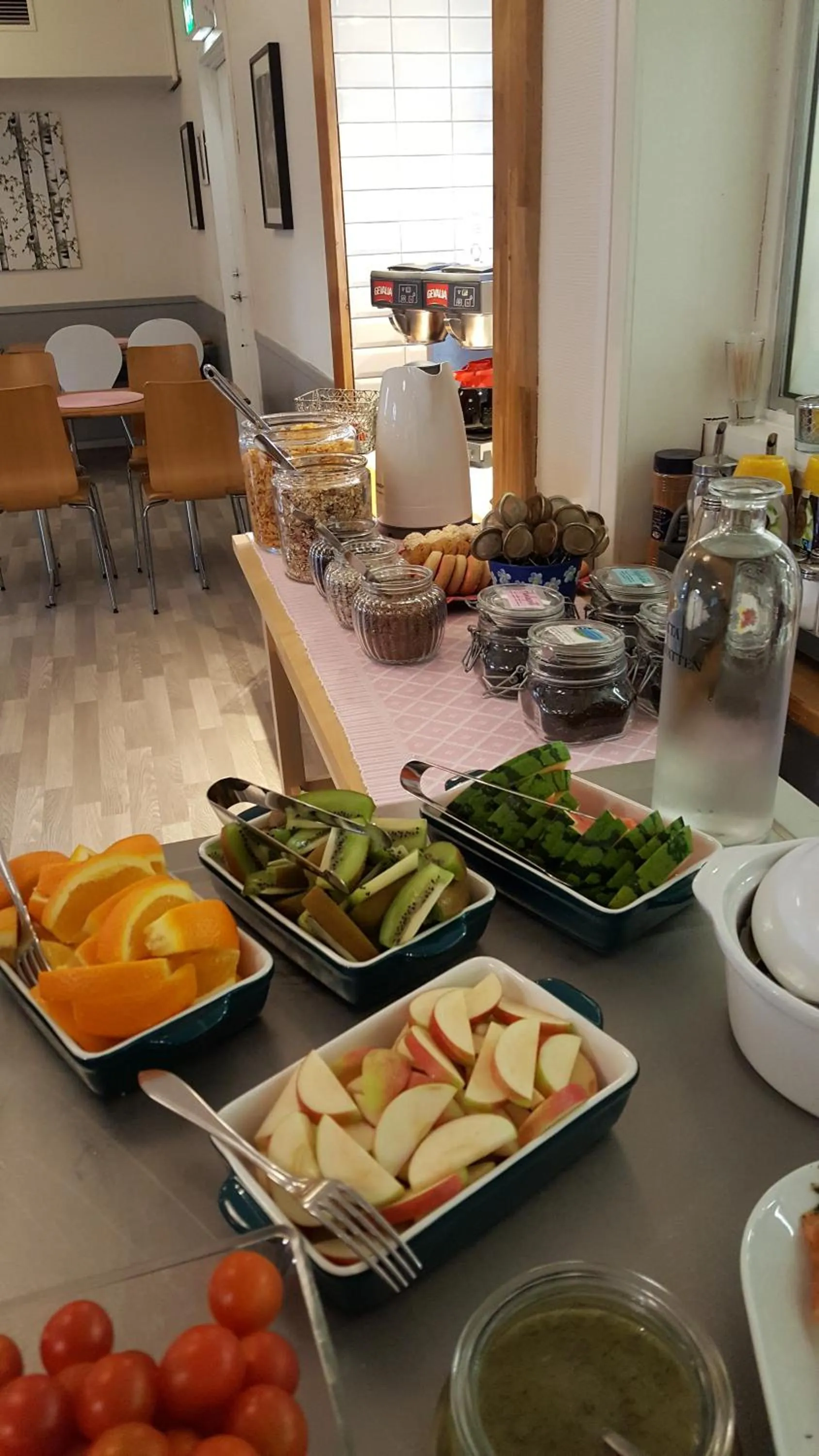 Buffet breakfast in STF Hostel Visby/Rävhagen