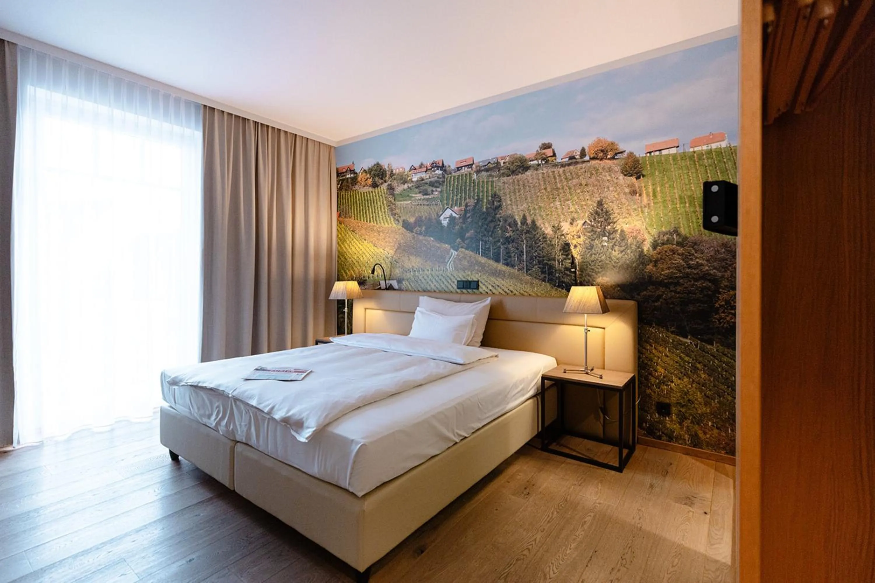 Bed in Hotel Stainzerhof