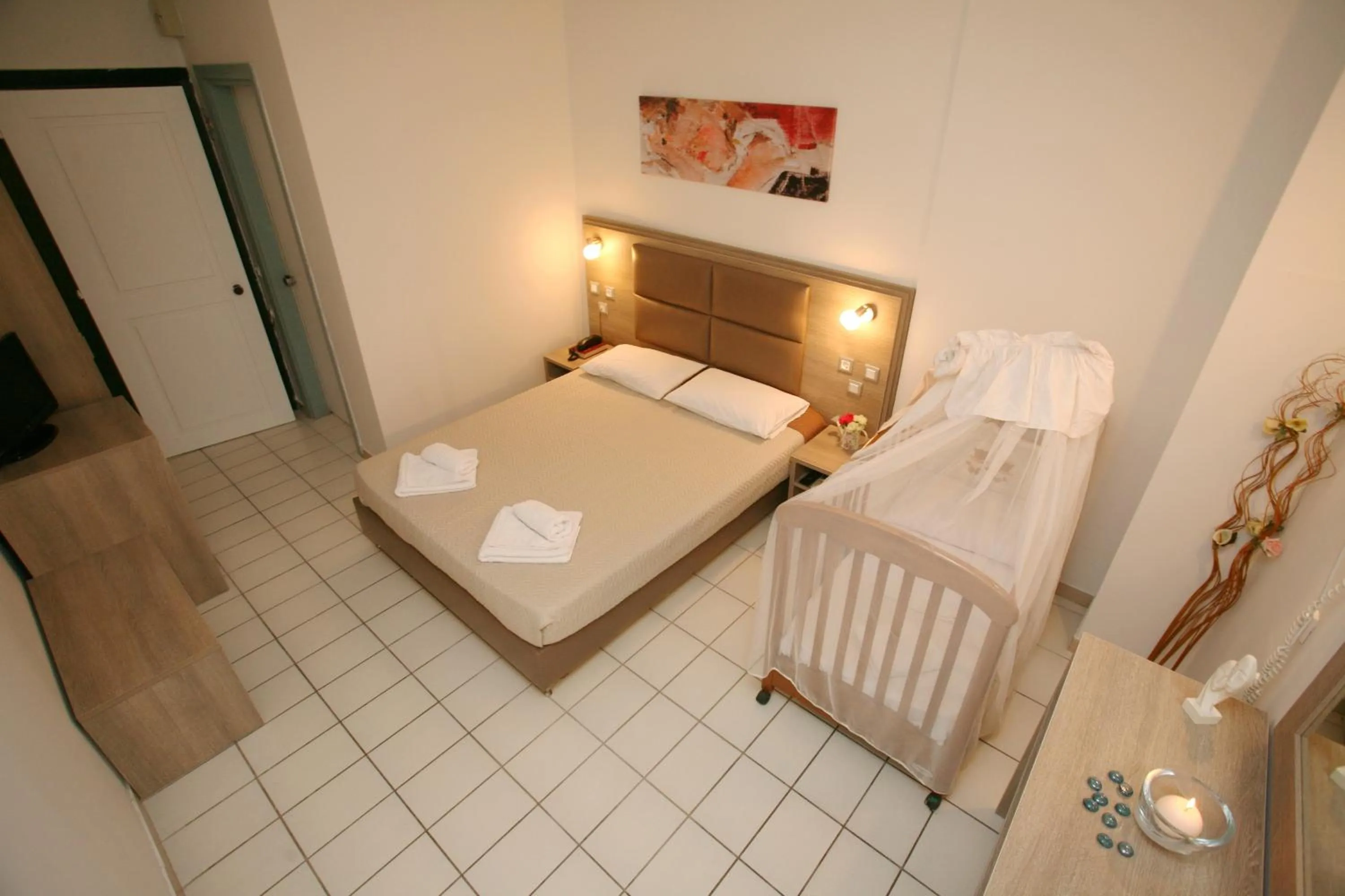 Decorative detail, Bed in Sun Hotel