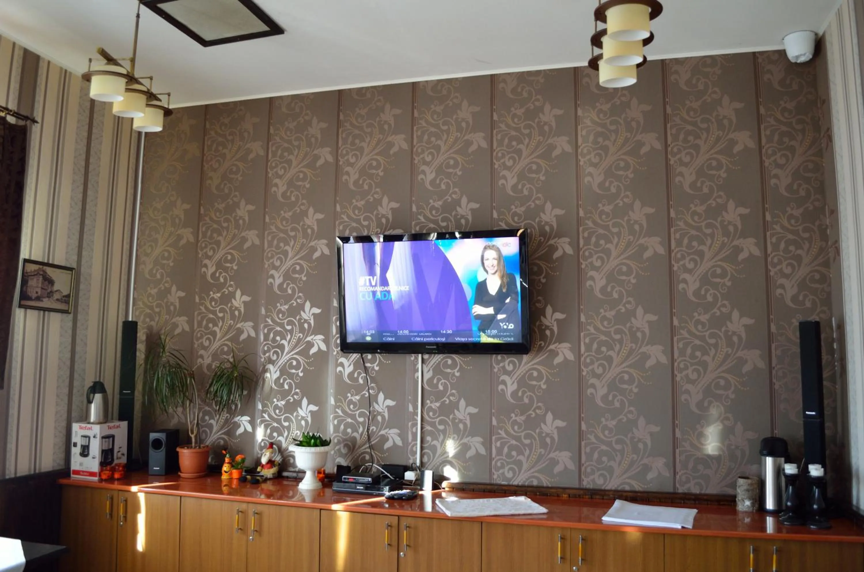 Communal lounge/ TV room in Hotel Rusu