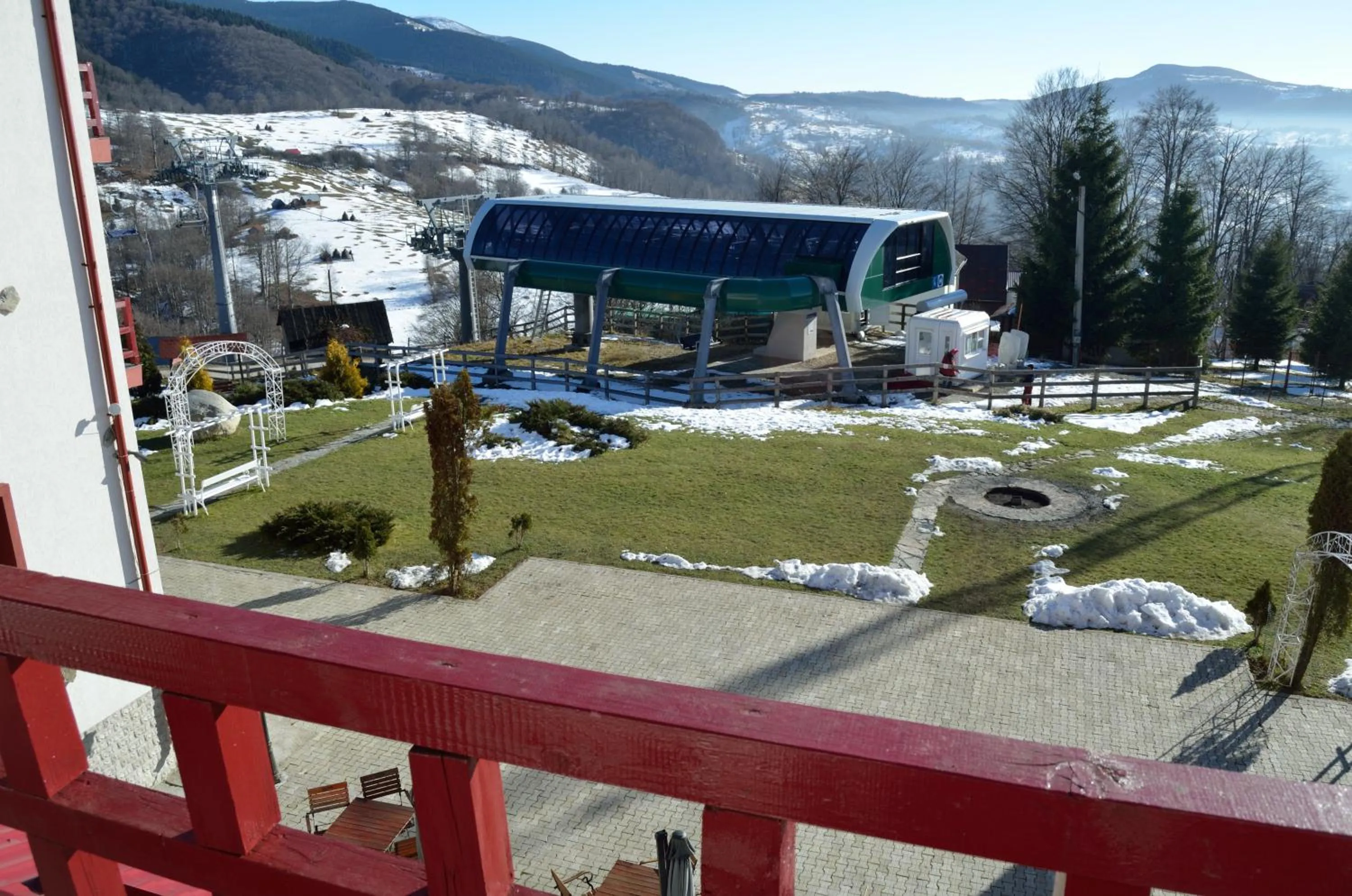 Garden in Hotel Rusu