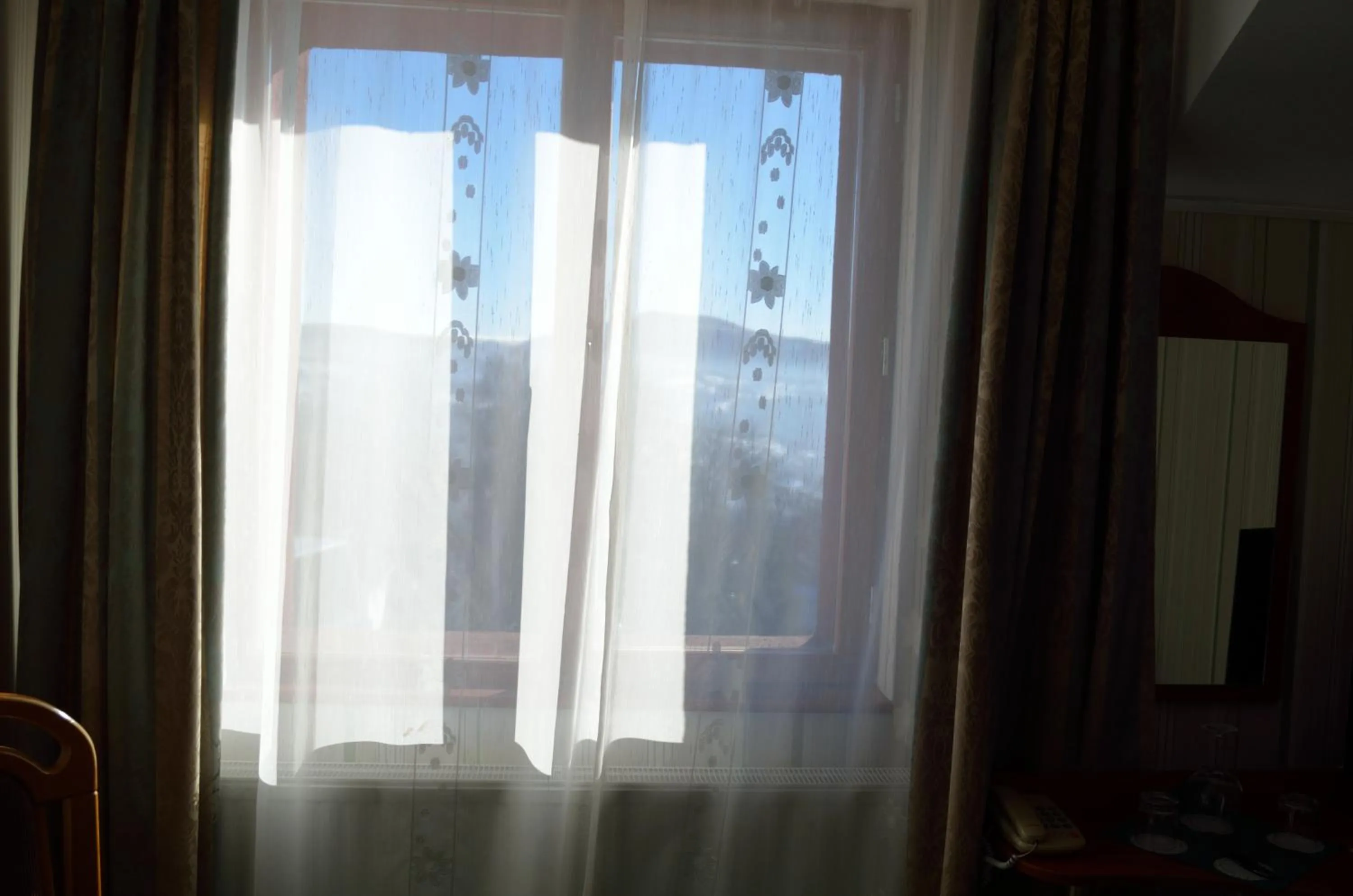 Mountain view in Hotel Rusu