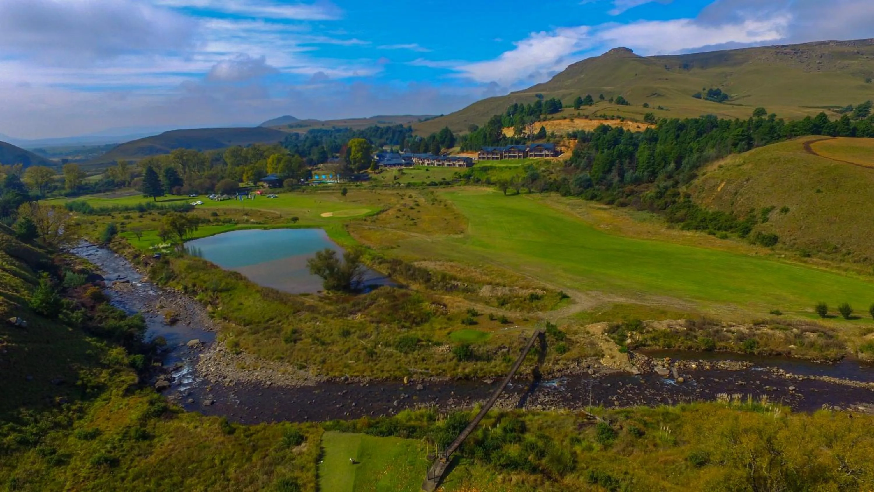 Bird's eye view in Premier Resort Sani Pass