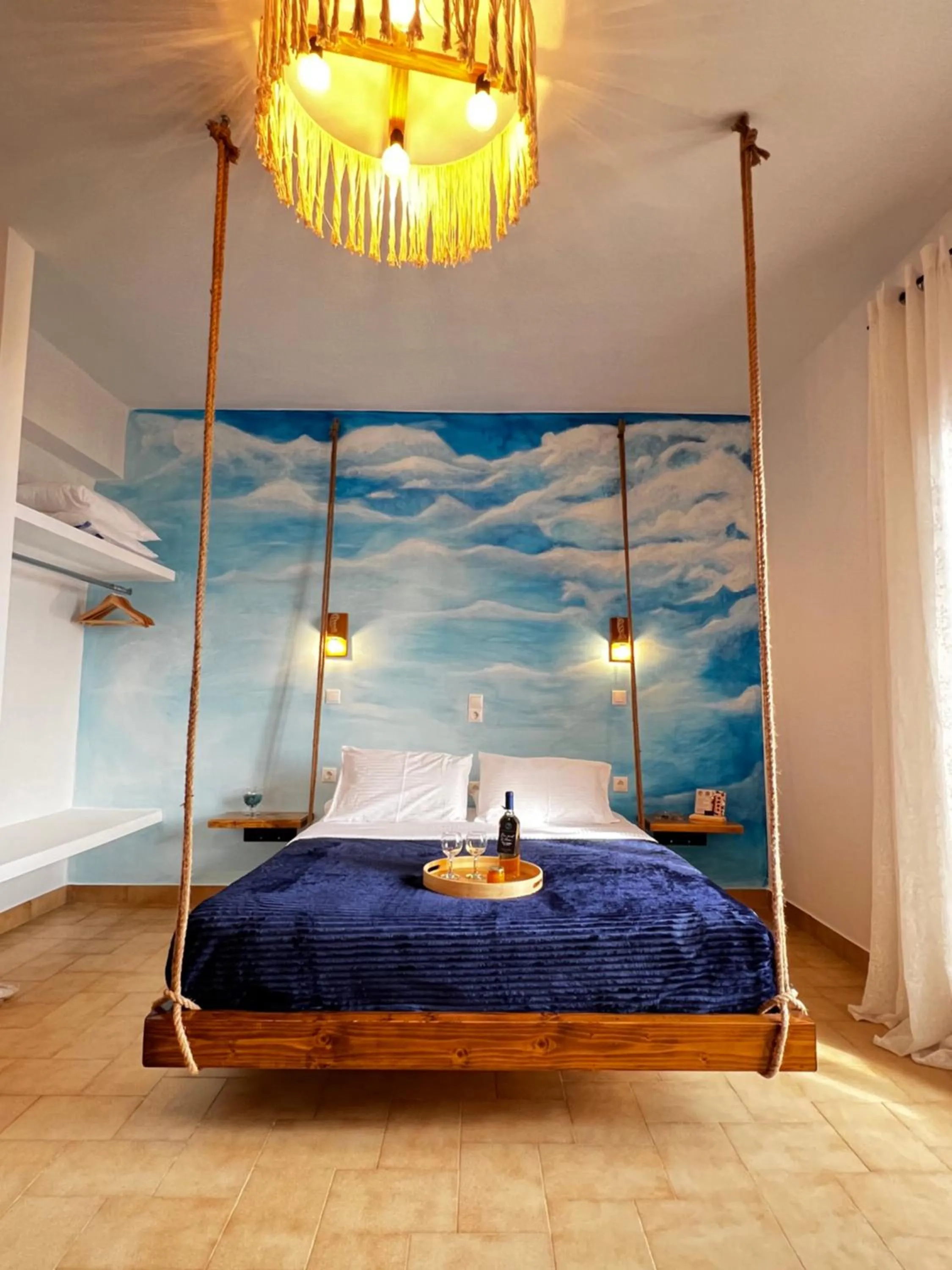 Bed in Ocean Front Studios 77