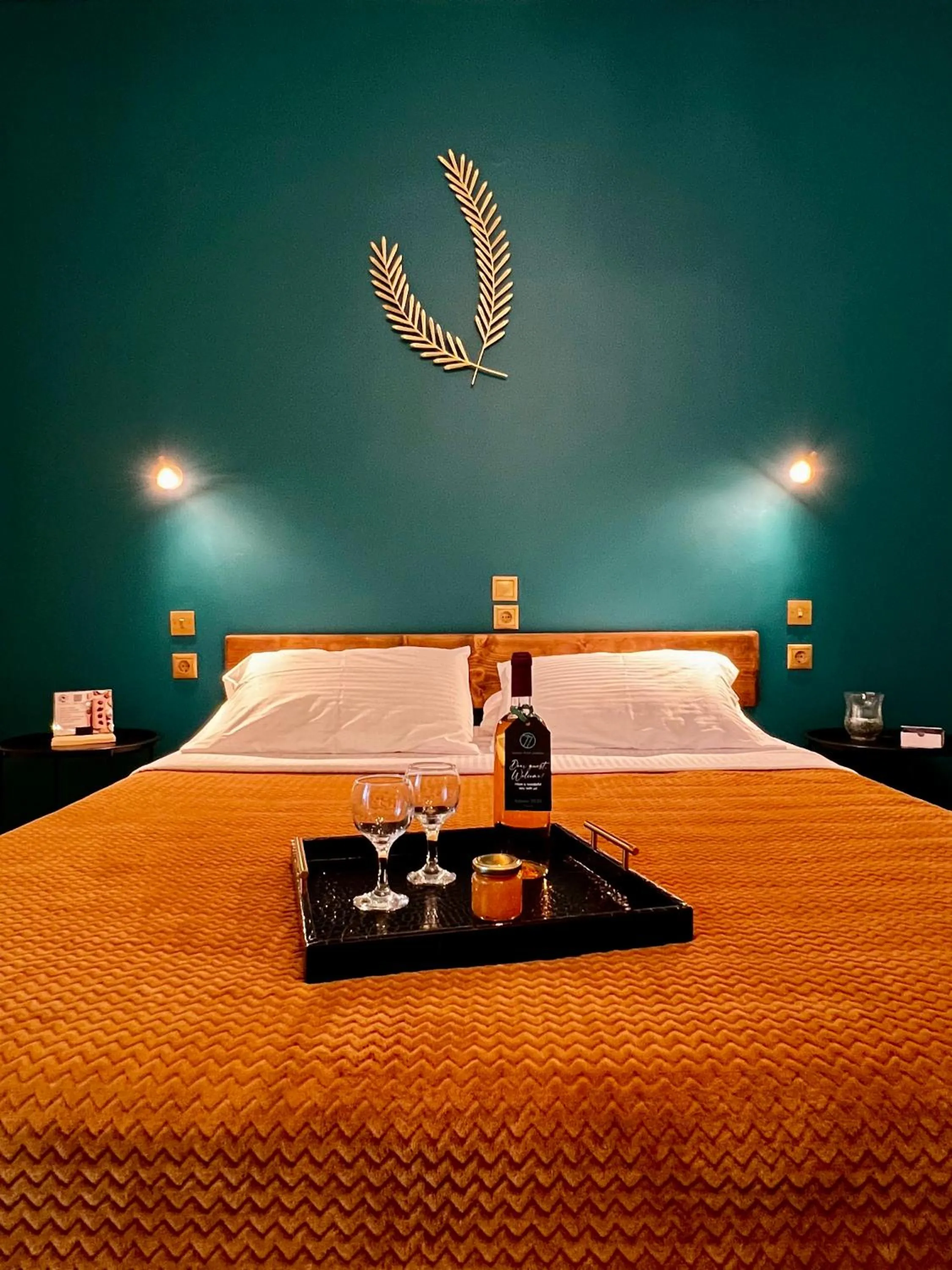 Bed in Ocean Front Studios 77