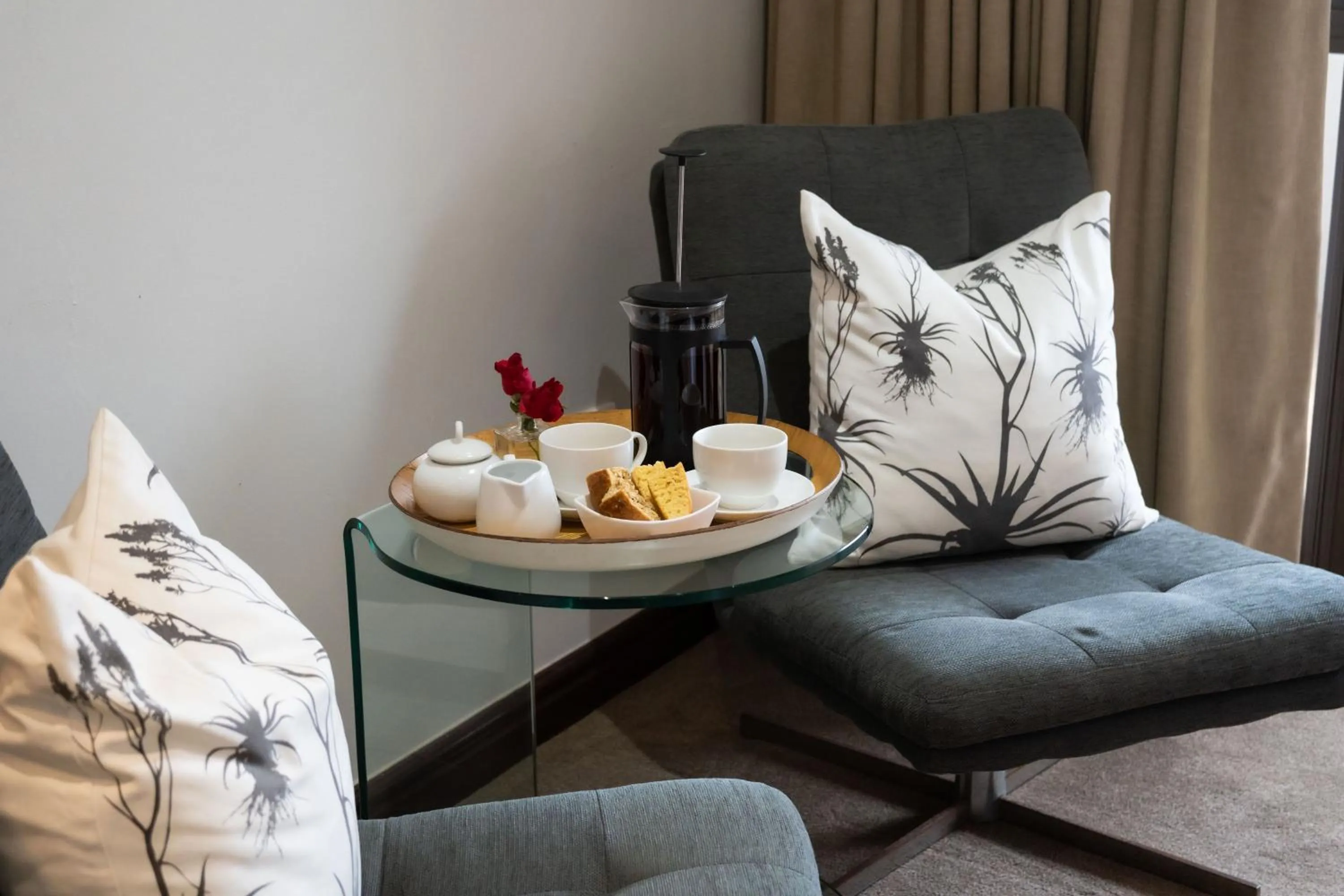 Seating area in Supertubes Guesthouse