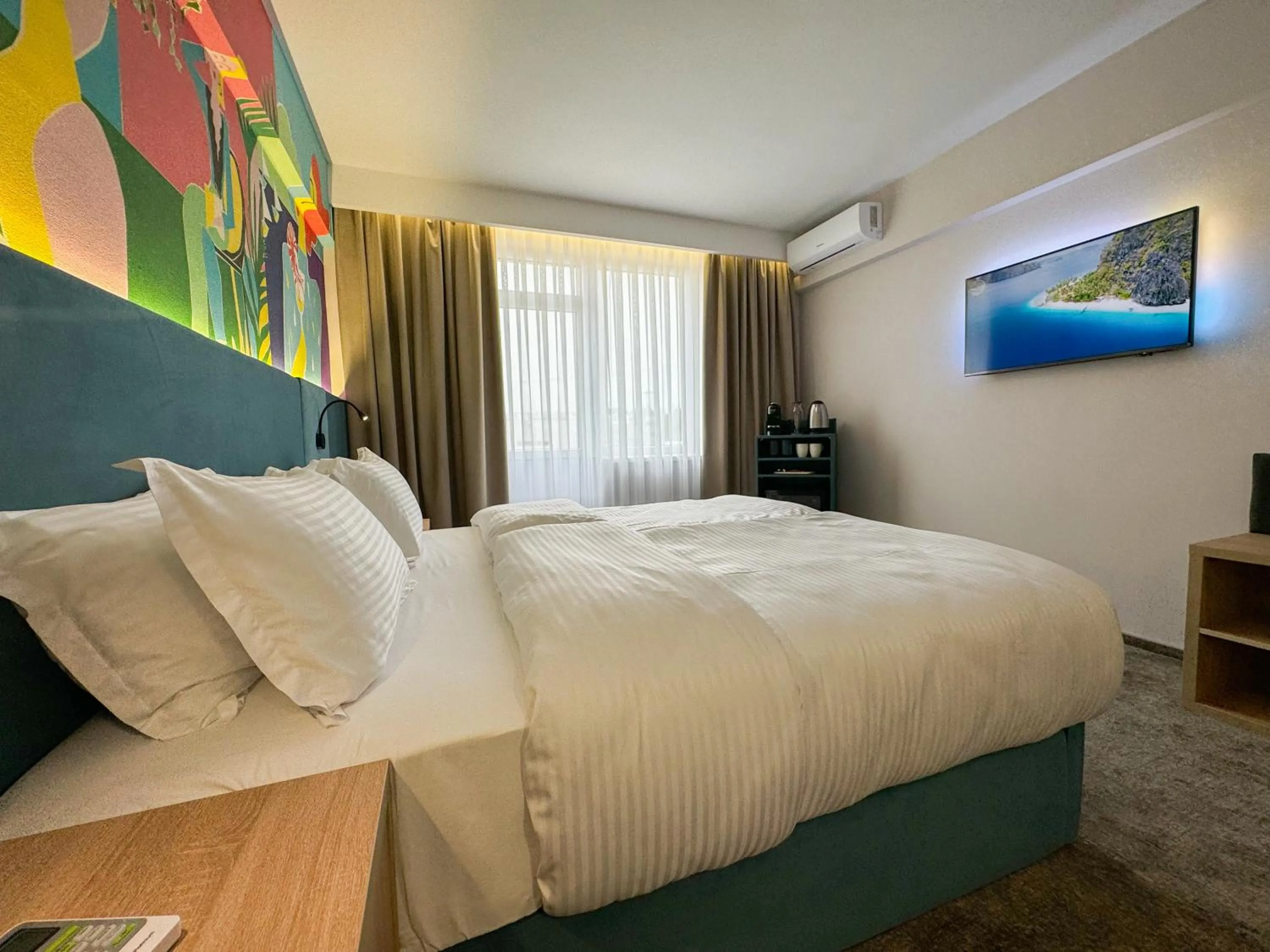 Bed in Hotel FAN Sebes