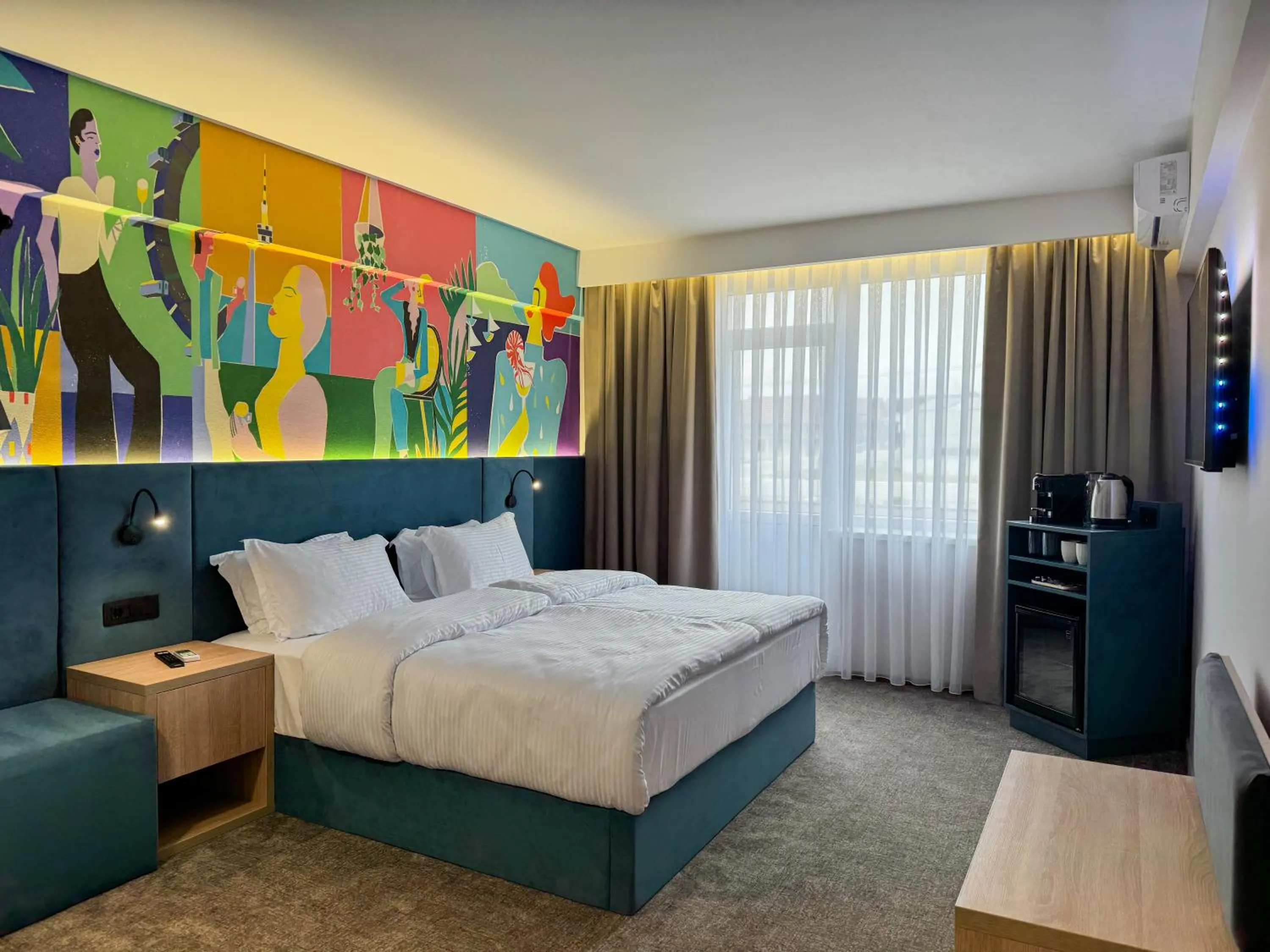 Bed in Hotel FAN Sebes