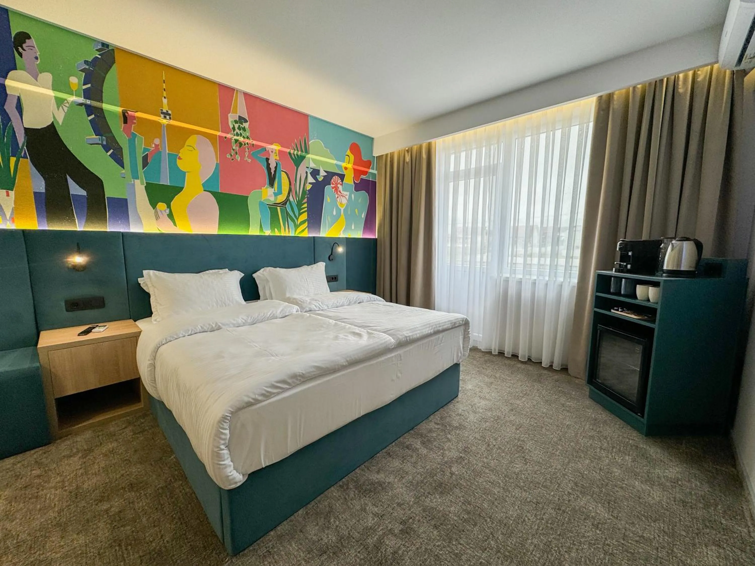 Bed in Hotel FAN Sebes