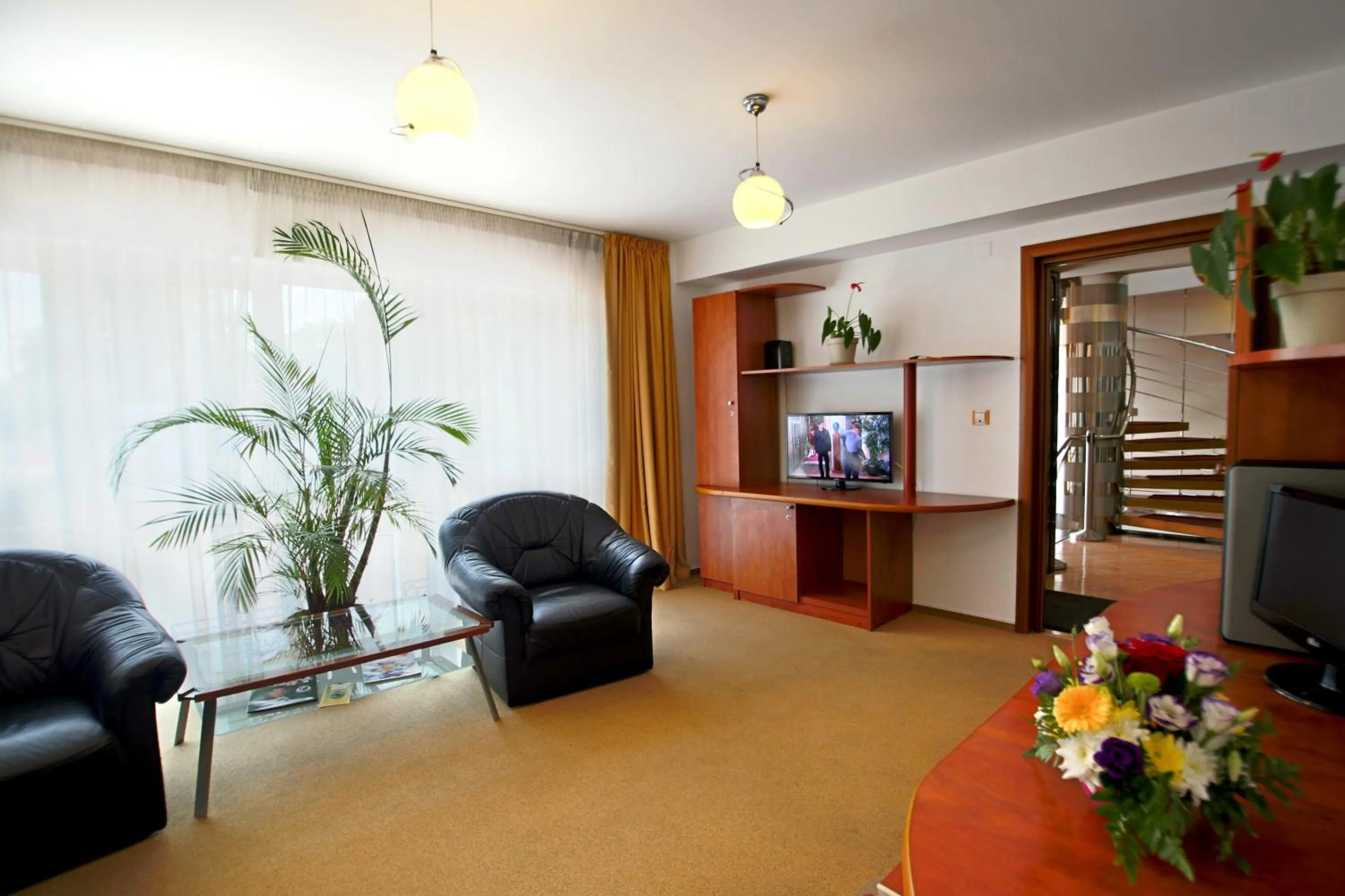Communal lounge/ TV room in Hotel Herastrau